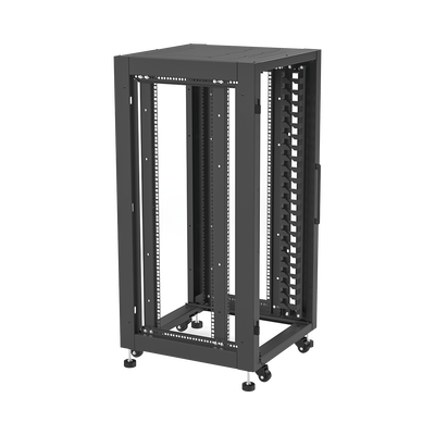 Gabinete Profesional para Telecomunicaciones de 19in, Instalación a Piso, 24UR, 600 mm Profundidad, Se envía el Gabinete Armado.