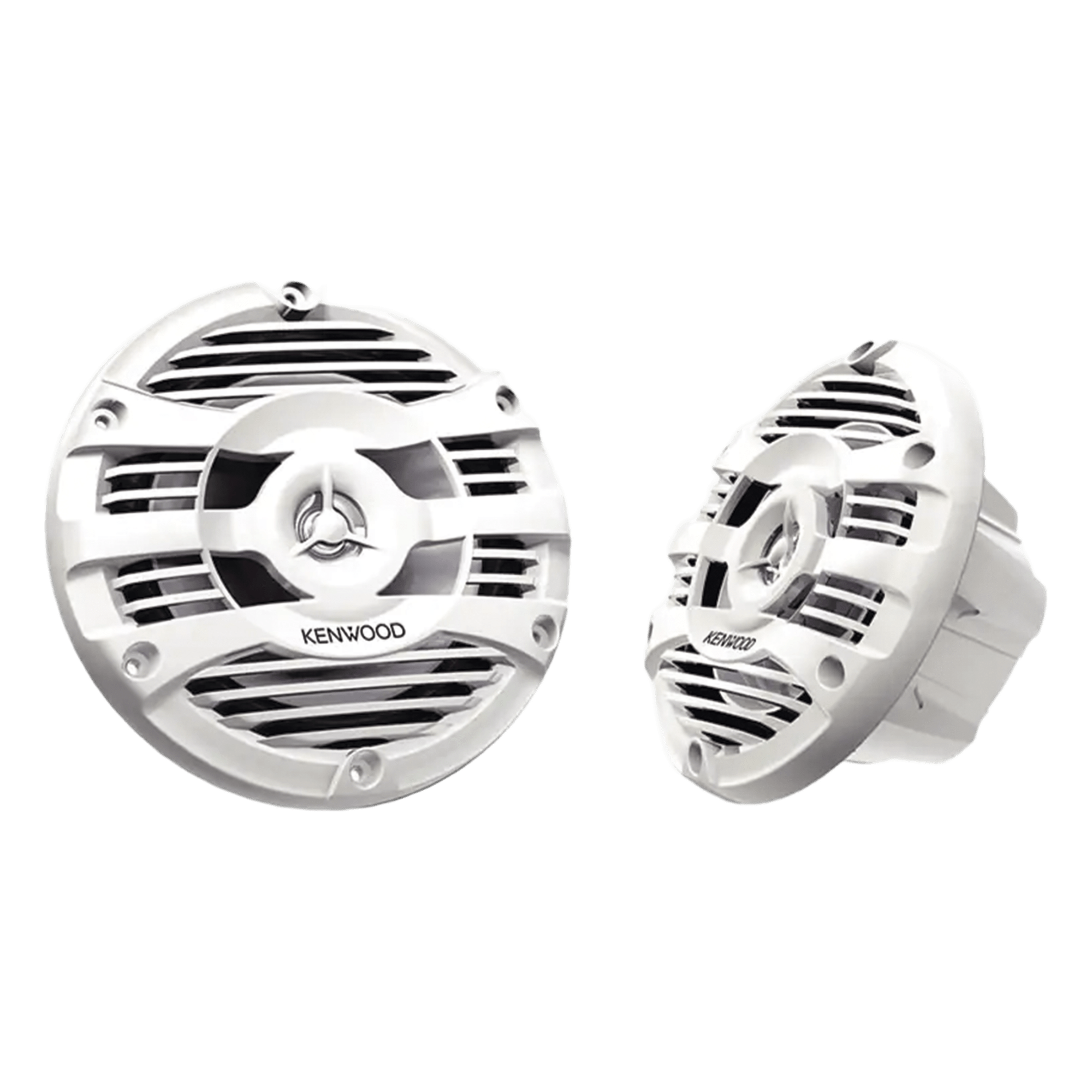 Par de altavoces fabricados en grado marinos en color blanco de 6.5" potencia máxima de 150 W — JVC KENWOOD · SKU KFC-1653MRW