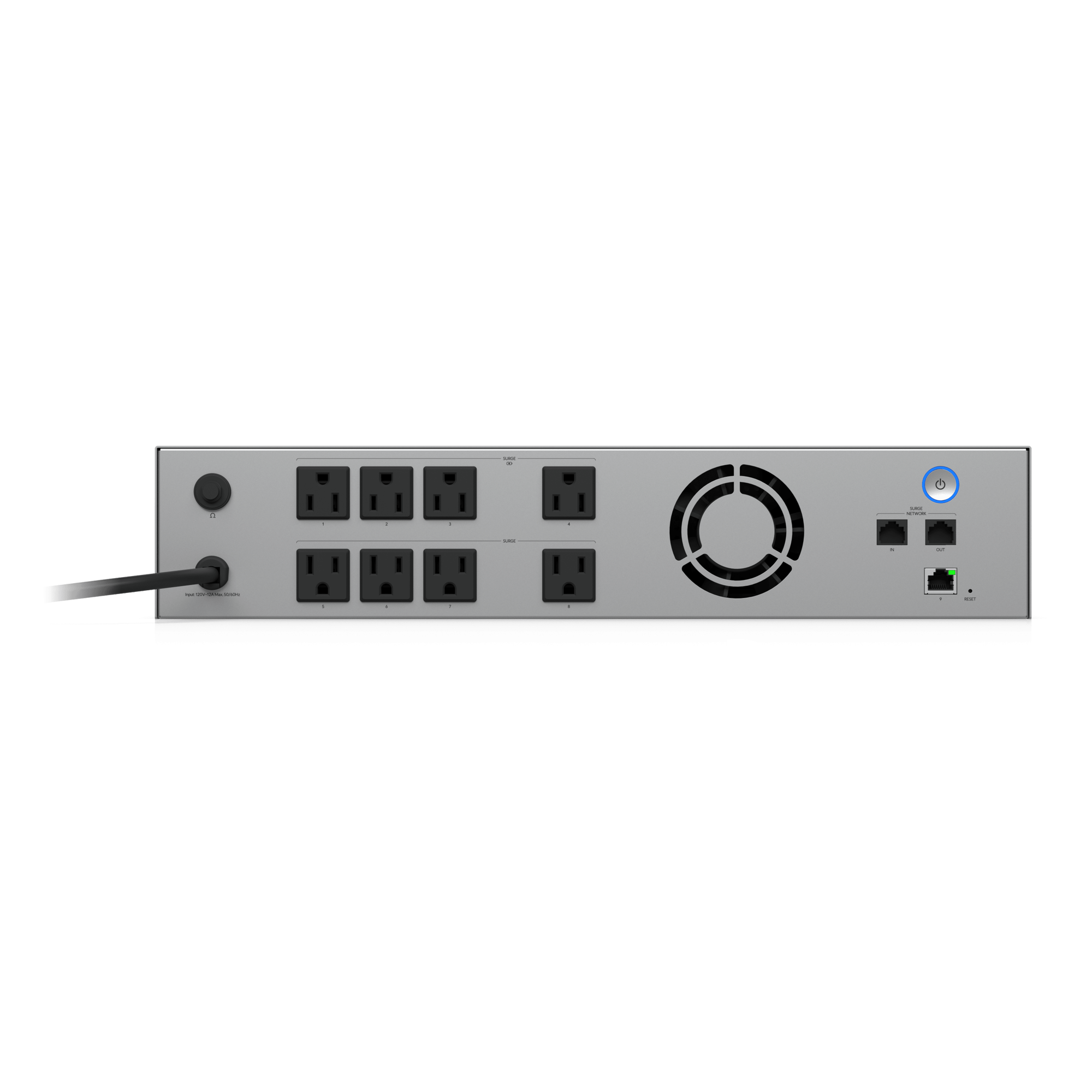 UPS Rackmount 2U / 1.5 kVA 1000 W / 8 Contactos NEMA 5-15R / Batería Reemplazable 216 Wh / Autonomía 8 Minutos / Gestión Ethernet