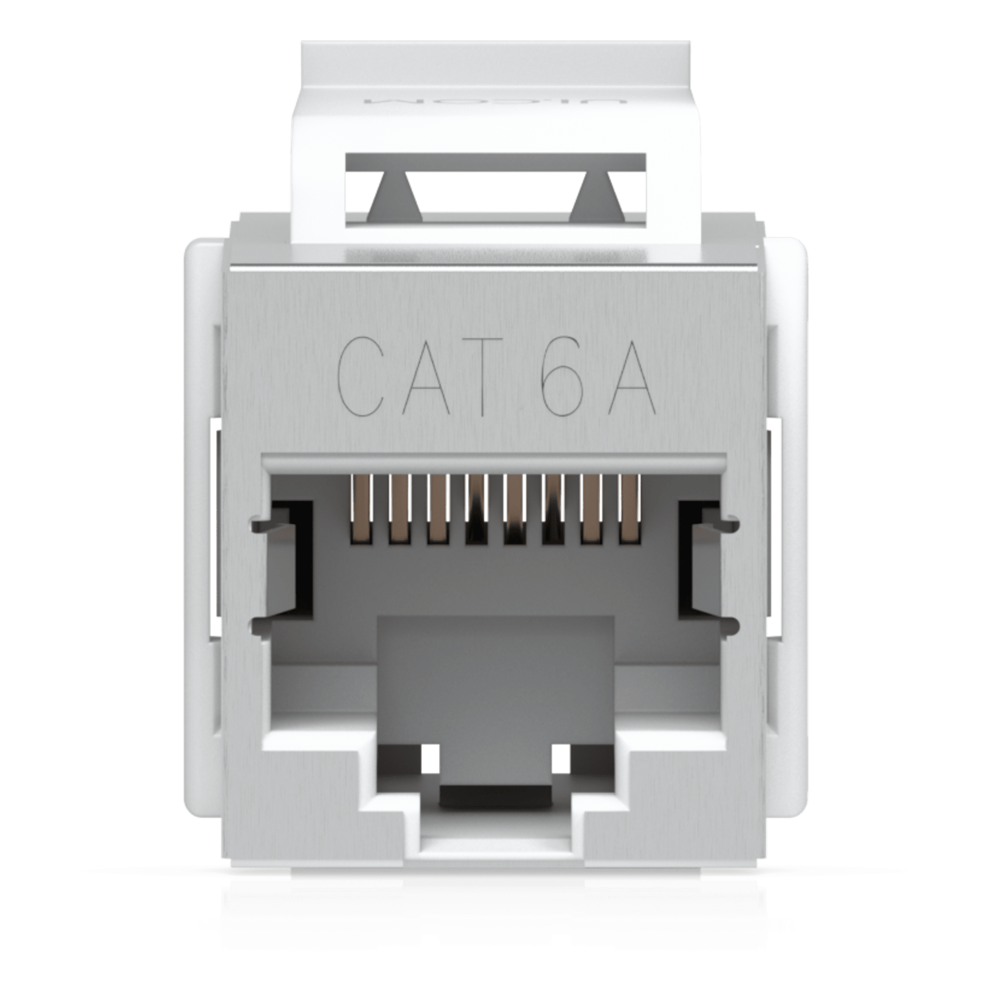 Acoplador Keystone / Cat6A Pasante / 10 Gbps / PoE / Snap-In / Paquete 12 Piezas