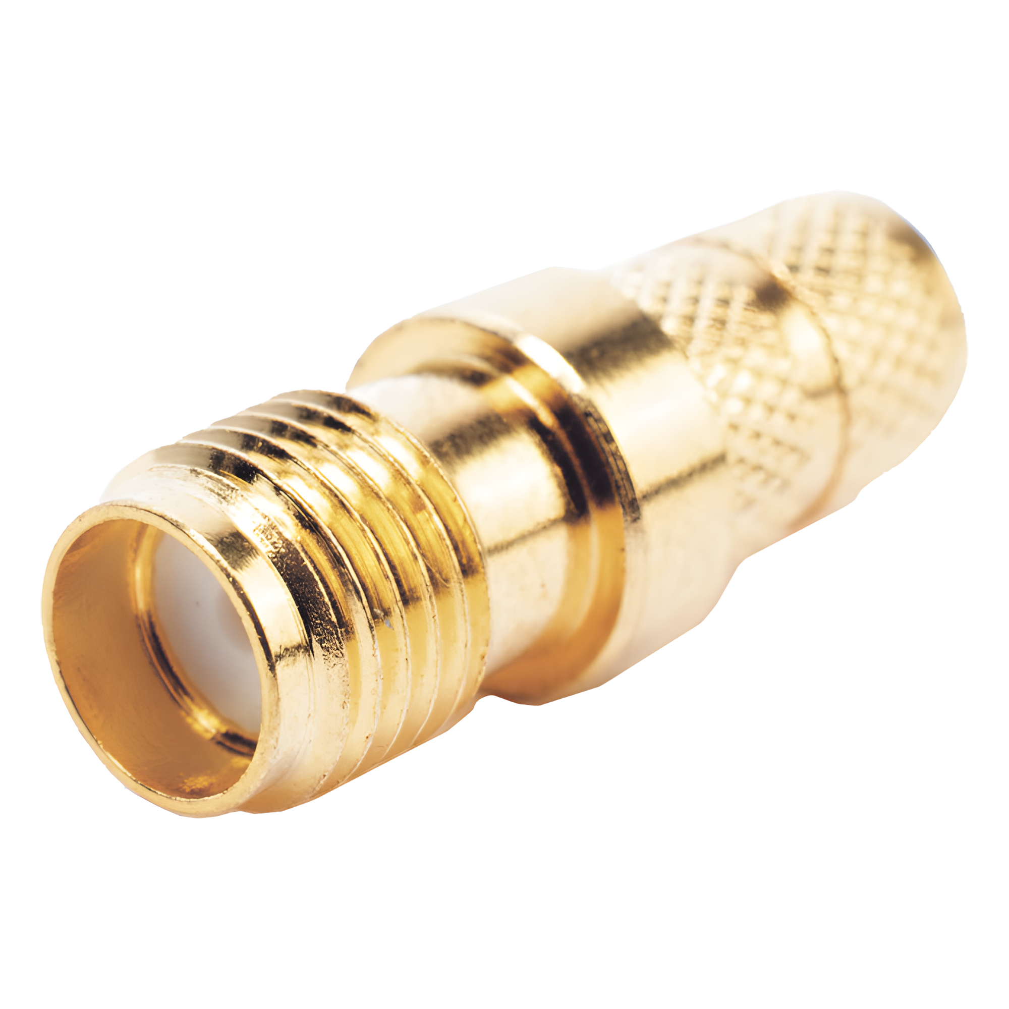  Conector SMA Hembra Inverso de Anillo Plegable para Cable RG-8/X, 9258, LMR-240, LMR-240UF, LMR-LW240, Oro/Oro/Teflón. — EPCOM TITANIUM · SKU TT-SM-0023