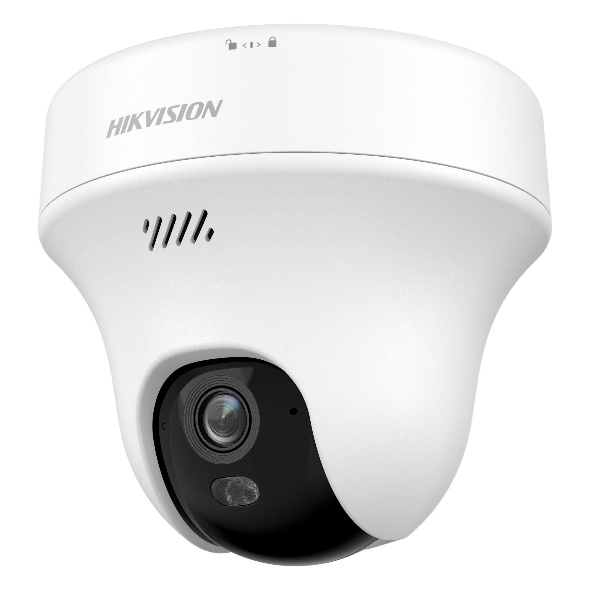 Turret PT IP 3 Megapixel (2K) Megapixel / Lente 2.8 mm / Dual Light (10 mts IR + 10 mts Luz Blanca) / Wi-Fi 6 / Interior / ACUSENSE / dWDR / H.265 / Audio Bidireccional (Micrófono y Bocina) / 5 VCD — HIKVISION · SKU DS-2CFWQ3