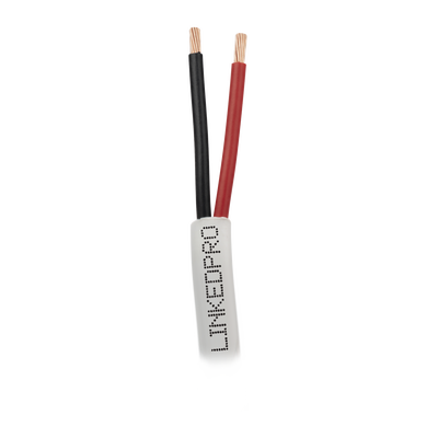 Cable 305 Metros (1000 Pies): 2 x 18 AWG, Color Blanco, CM, Para Sistemas de Seguridad y Alarmas