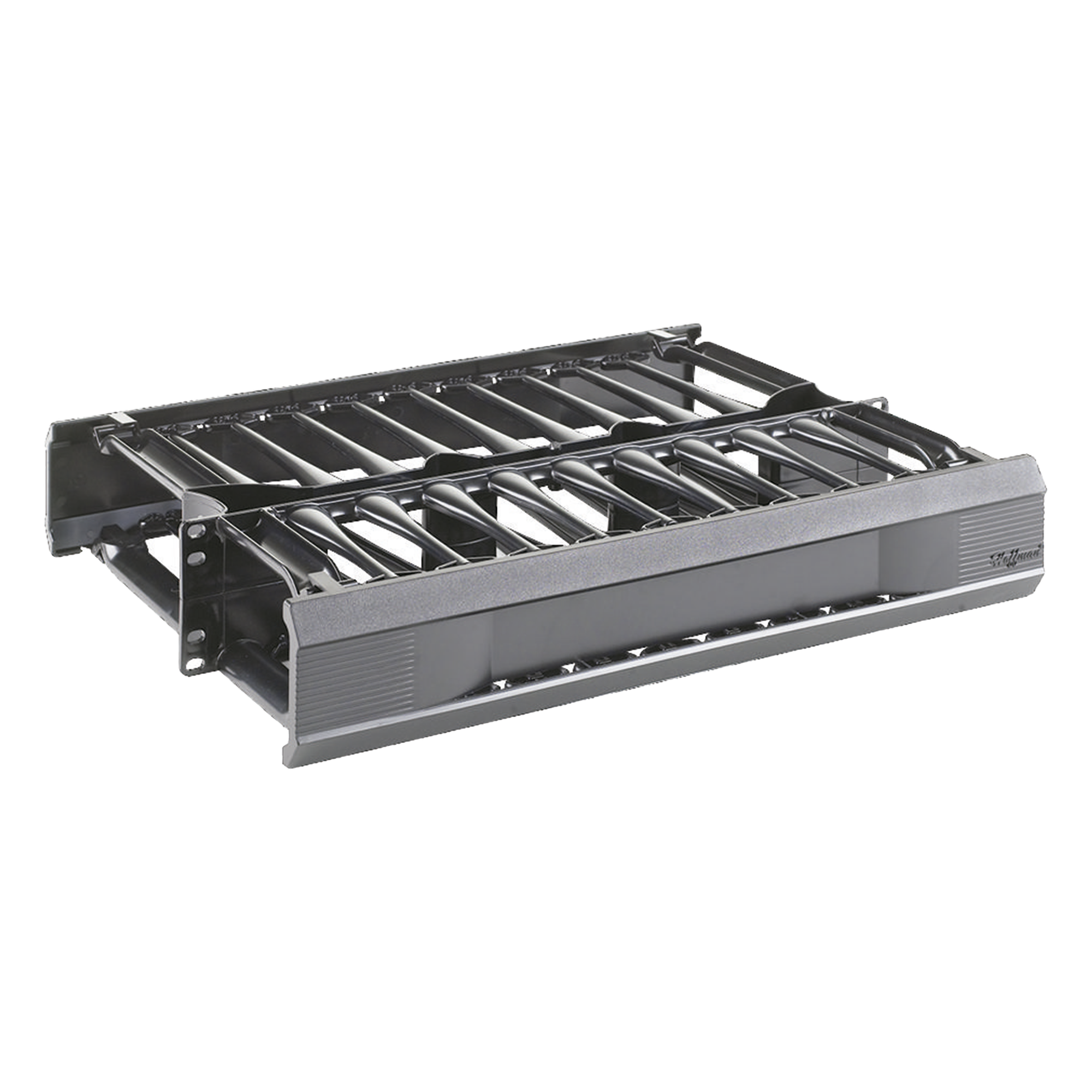 Organizador de Cables Horizontal CableTek, Doble (Frontal y Posterior), Para Rack de 19in, 2 UR — HOFFMAN · SKU DCHD2