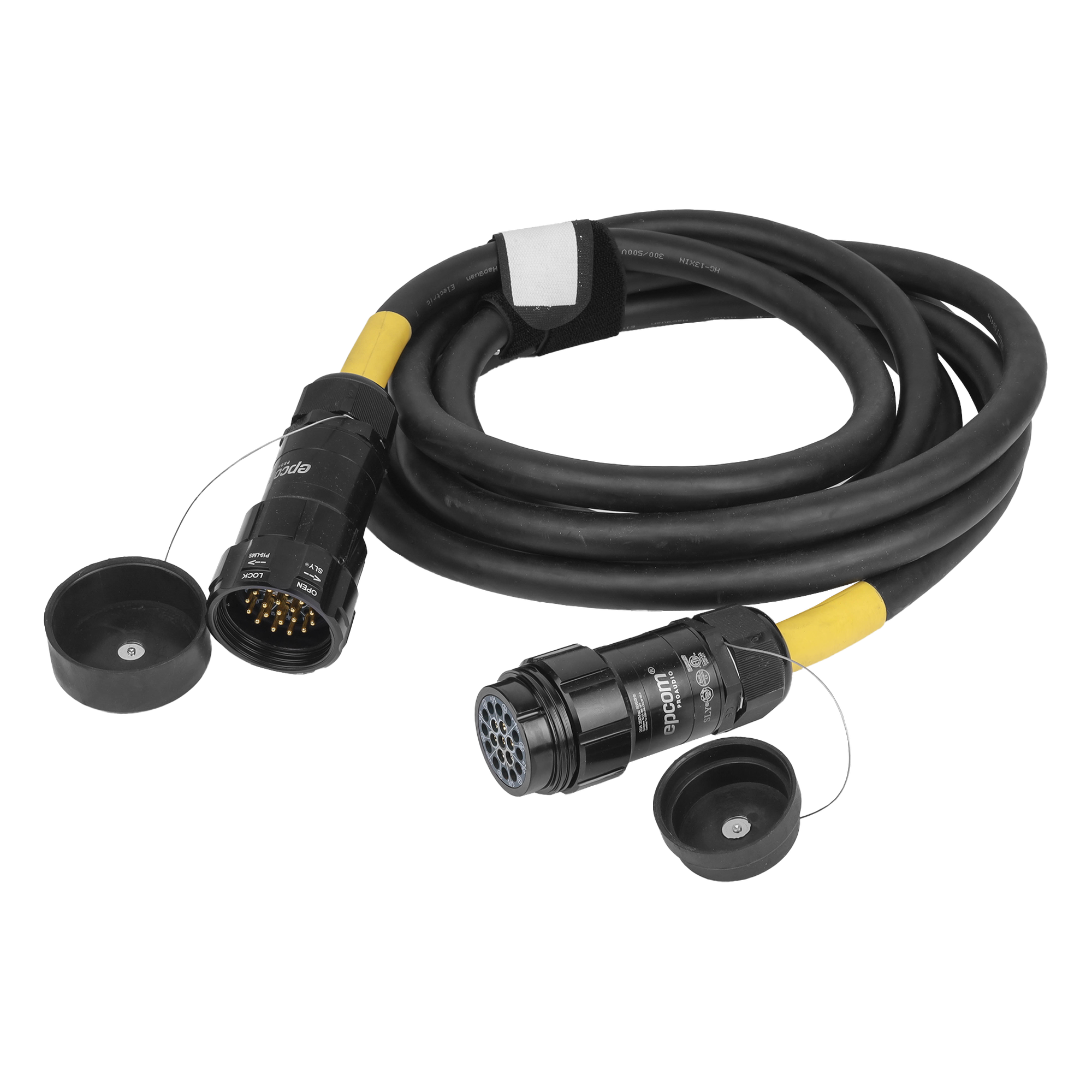 MANGUERA DE AC TIPO SOCAPEX CONECTORES MACHO Y HEMBRA | 10 METROS — EPCOM PROAUDIO · SKU EP-SOC-10M