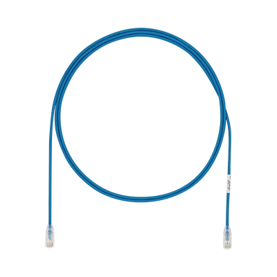 Cable de Parcheo UTP Cat6A, CM/LSZH, Diámetro Reducido (28AWG), Color Azul, 3.05 Metros (10 Pies)