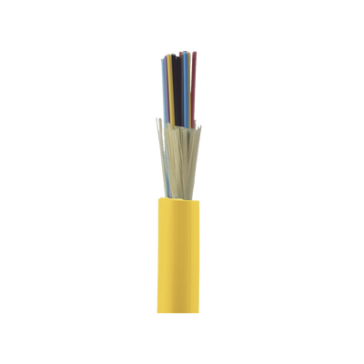 Cable de Fibra Óptica de 24 Hilos, Monomodo OS2 9/125, Interior, Tight Buffer 900um, No Conductiva (Dieléctrica), OFNP (Plenum), Precio Por Metro