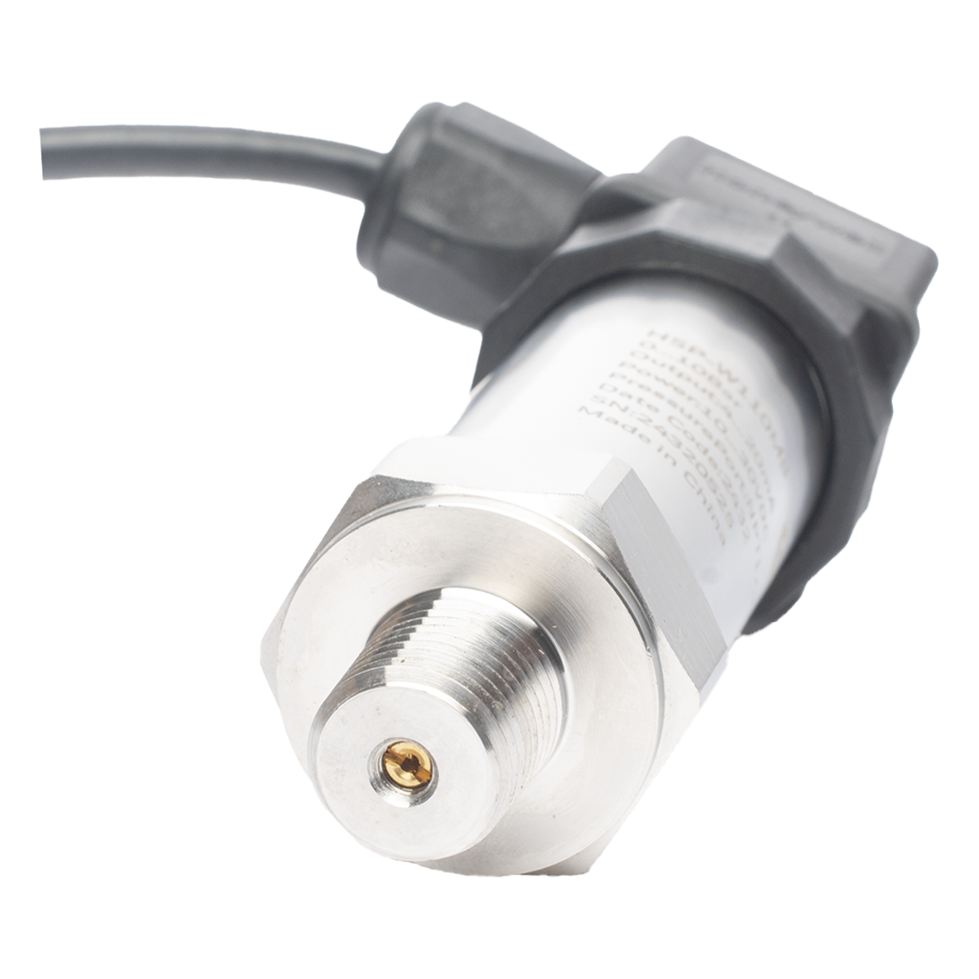 Transmisor de presión industrial de 4-20 mA con precisión de 1% y rango de 0 a 10 bar, conexión NPT para aire acondicionado central — HONEYWELL BMS · SKU HSP-W110MB