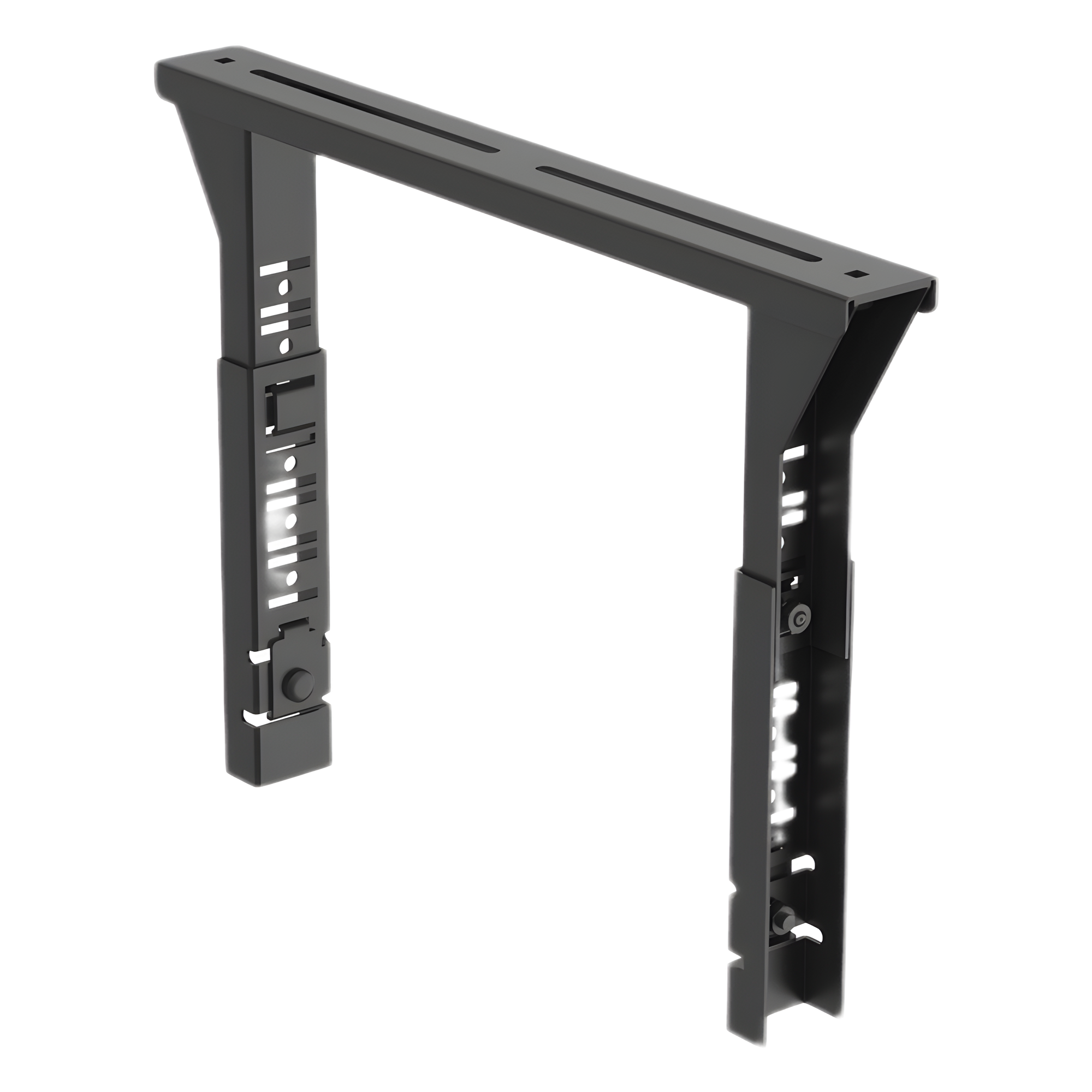 Soporte Trapezoidal Apilable / 300 mm (12") Ancho / Acero Recubierto en Polvo / Negro / Centros de Datos — PANDUIT · SKU PWB12FRTBBL