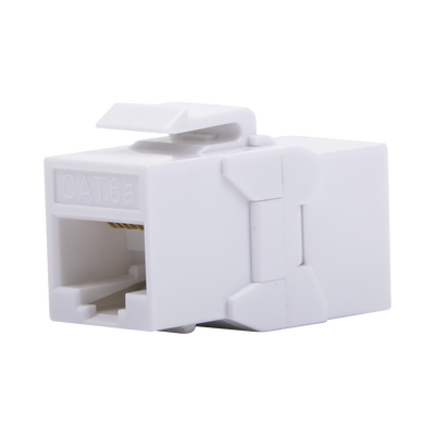 Acoplador UTP Cat6A Hembra RJ45 a RJ45 Hembra Color Blanco