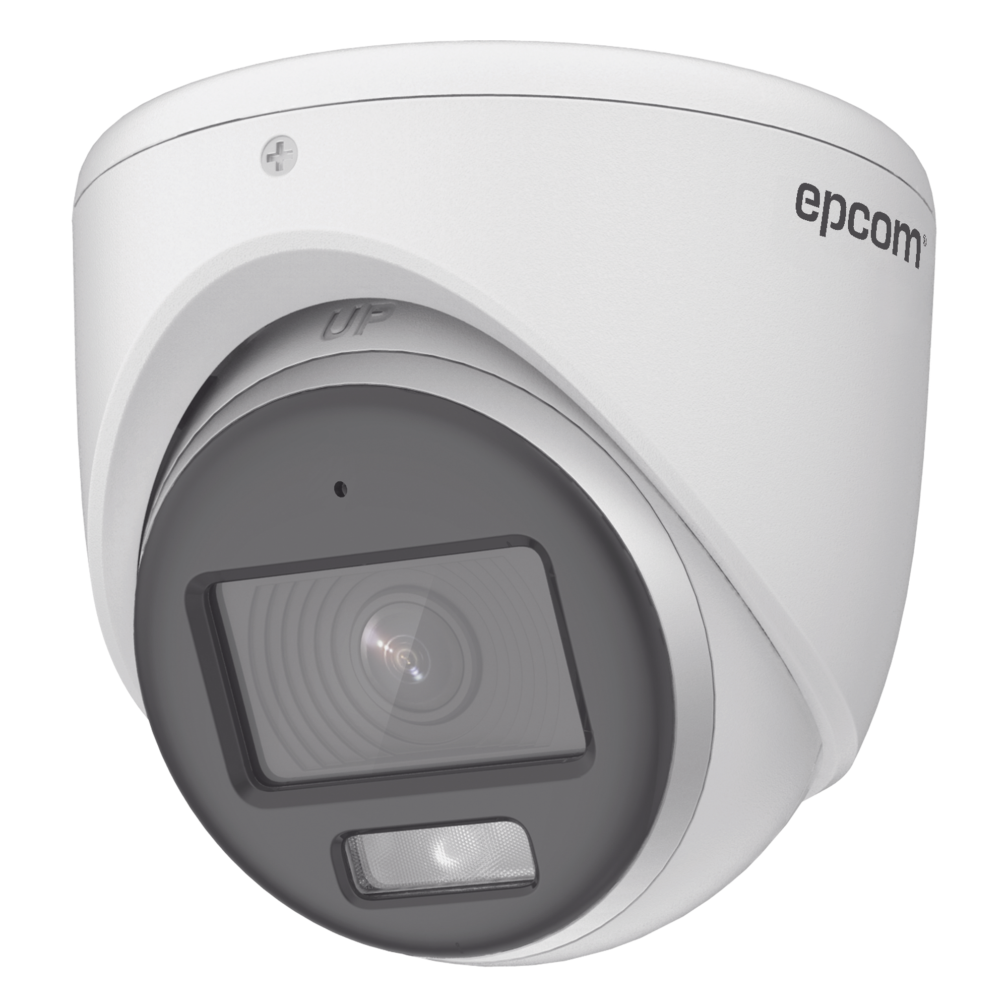 [ColorVu] Turret TURBOHD 3K (5 Megapixel) / Lente 2.8 mm / Micrófono Integrado / Imagen a Color 24/7 / 20 mts Luz Blanca / Exterior IP67 / dWDR / 4 Tecnologías — EPCOM PROFESSIONAL · SKU E3K-TURBO-C