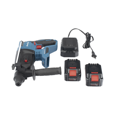 Martillo Perforador Inalámbrico SDS-PLUS 20V / Motor Brushless / 3 Modos Taladro Percusión Demolición / 2.7 J Energía de Impacto / 2 Baterías 4.0Ah con Cargador y Estuche