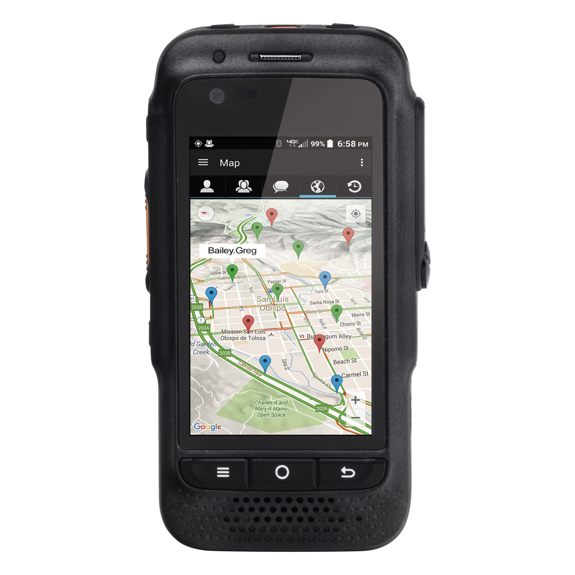 Radio PoC 4G LTE IP67 Compatible Con NXRADIO y TASSTA /Pantalla Táctil 3.1" Gorilla Glass 3 — TELOX · SKU TE580PLUS