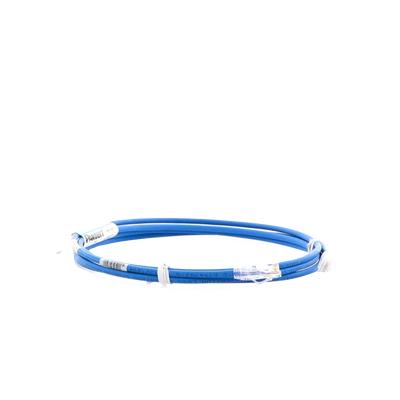 Cable de Parcheo UTP Cat6A, CM/LSZH, Diámetro Reducido (28AWG), Color Azul, 2.13 Metros (7 Pies)