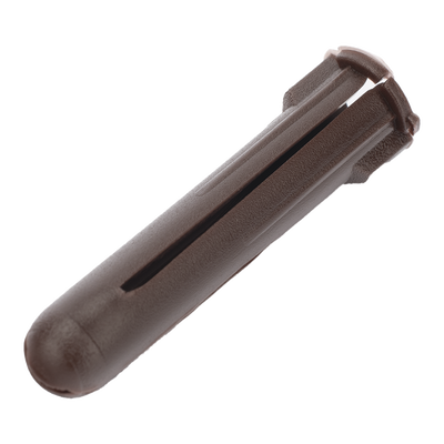 Paquete de 10 taquetes café 1 3/4" y 10 tornillos 10mm x 1 3/4" (1104-05002)