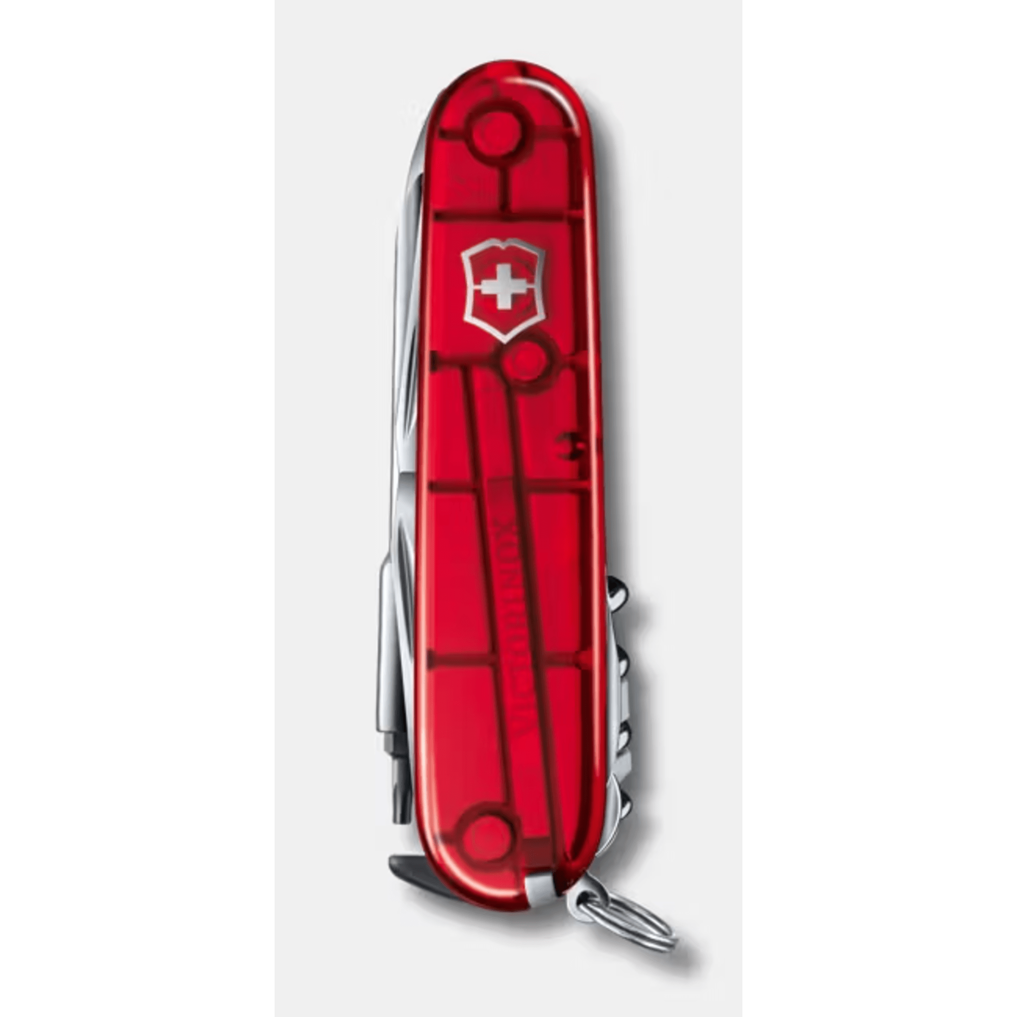 Navaja Multifunción Cyber Tool L / 39 Herramientas Profesionales / Para Técnicos Digitales / Llave Tuercas Tecnológica / Dados Hexagonales D-SUB / Set Bits Phillips-Torx-Hex / ABS-Cellidor Rojo / Fabricación Suiza