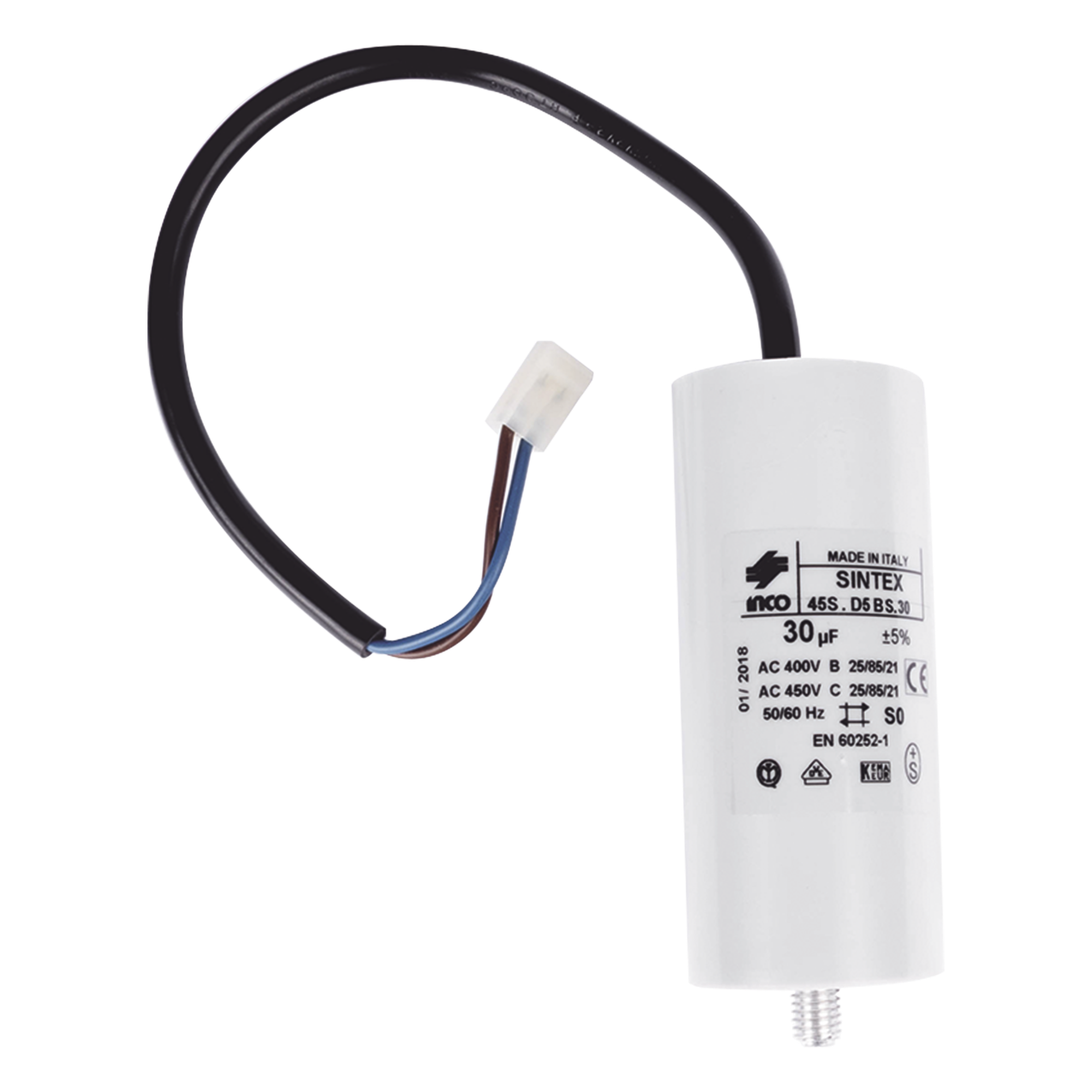 CAPACITOR DE 30 UF 115V PARA FAAC 740/MILORD500 · SKU 6020164