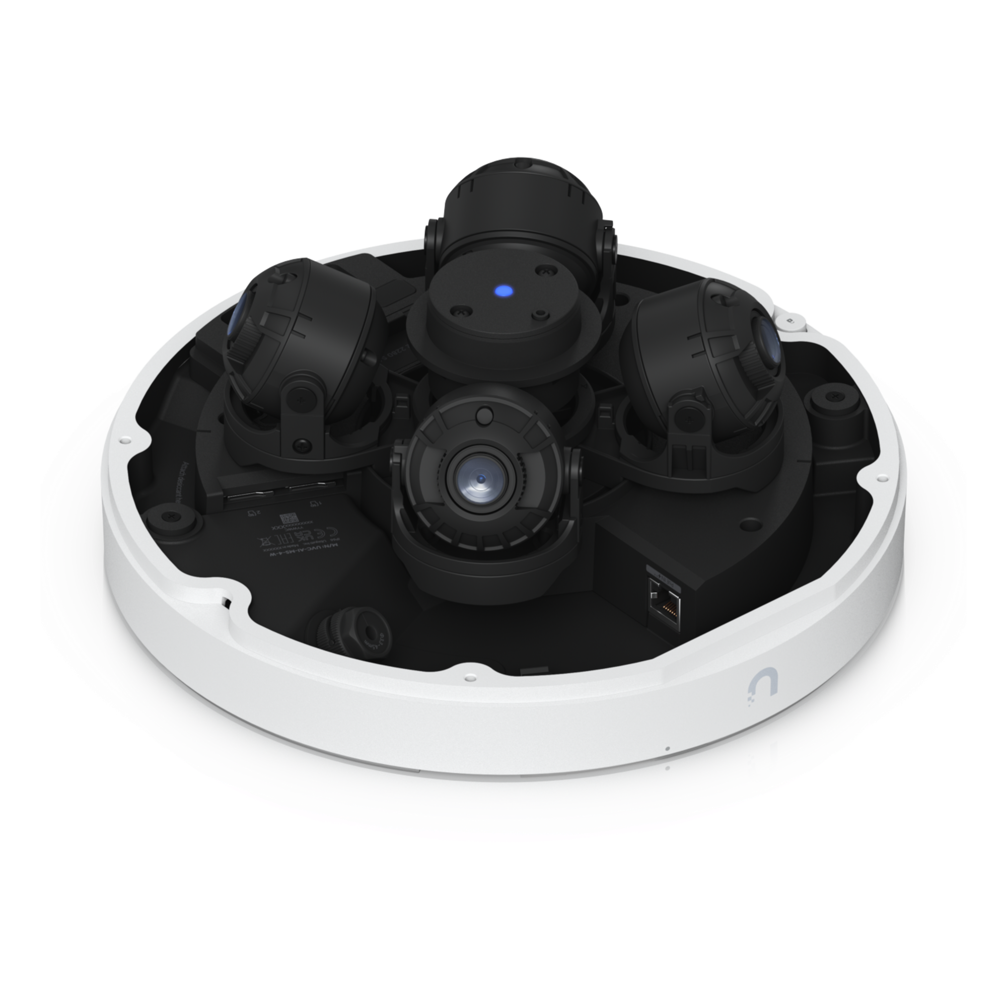 Cámara Multisensor IP / 32 MP (4×8 MP) / 4 Lentes Ajustables / Zoom Óptico 2.33× / IR 20 m (65.6 ft) / AI Multi-TOPS / PoE++ / IP66 IK10