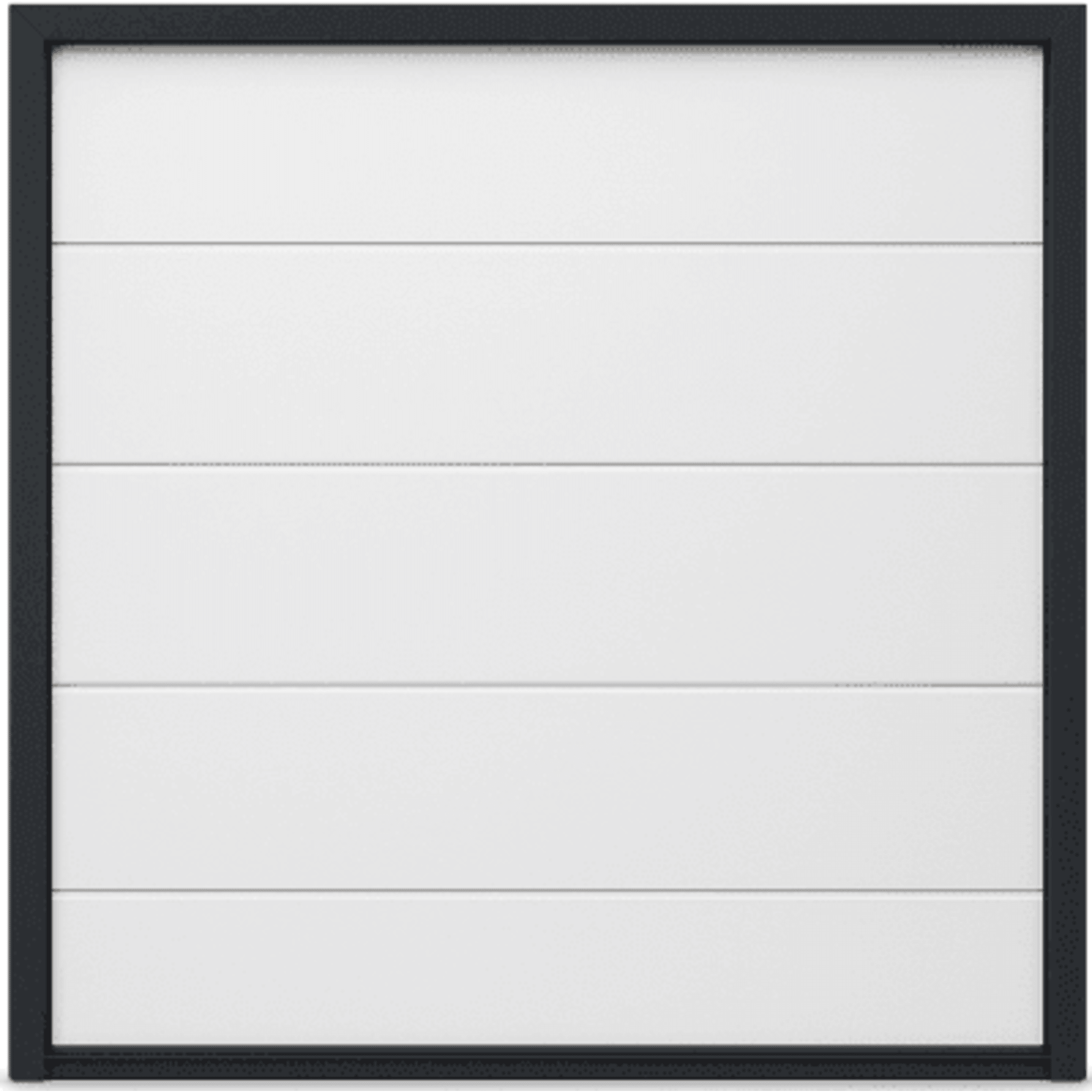 Puerta de Garage Seccional ACCESSPRO / 9 x 7 pies (2.74 x 2.13 m) / Panel Calibre 26 / Aislamiento Poliuretano 42 mm / Color Blanco / Estilo Americano · SKU APDOOR-97
