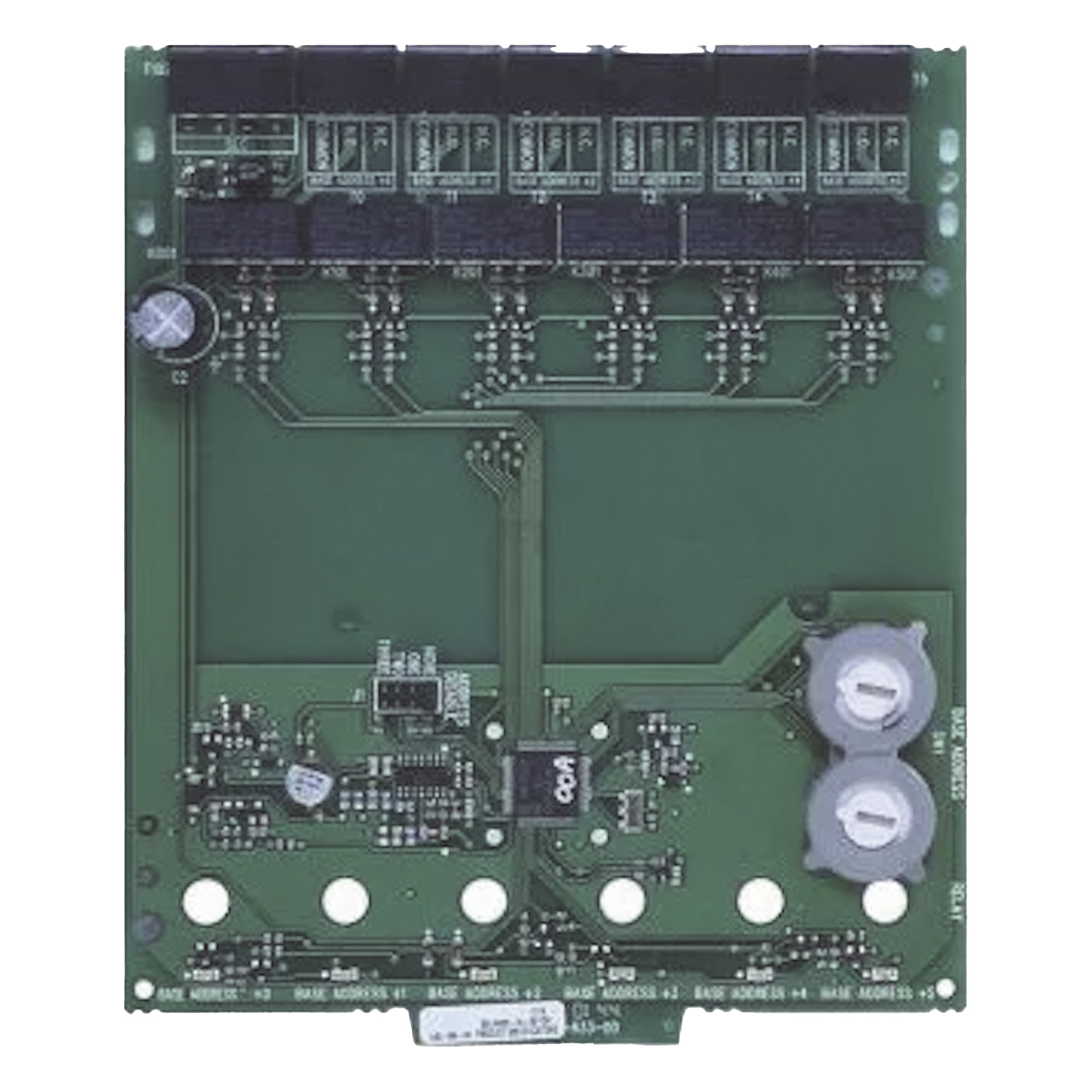 Módulo de Control Direccionable / 6 Relevadores Form-C / Dirección Automática 01-154 / Terminales Extraíbles 12-18 AWG / LED de Estado por Punto / Montaje en Gabinete o Chasis — NOTIFIER · SKU XP6-R