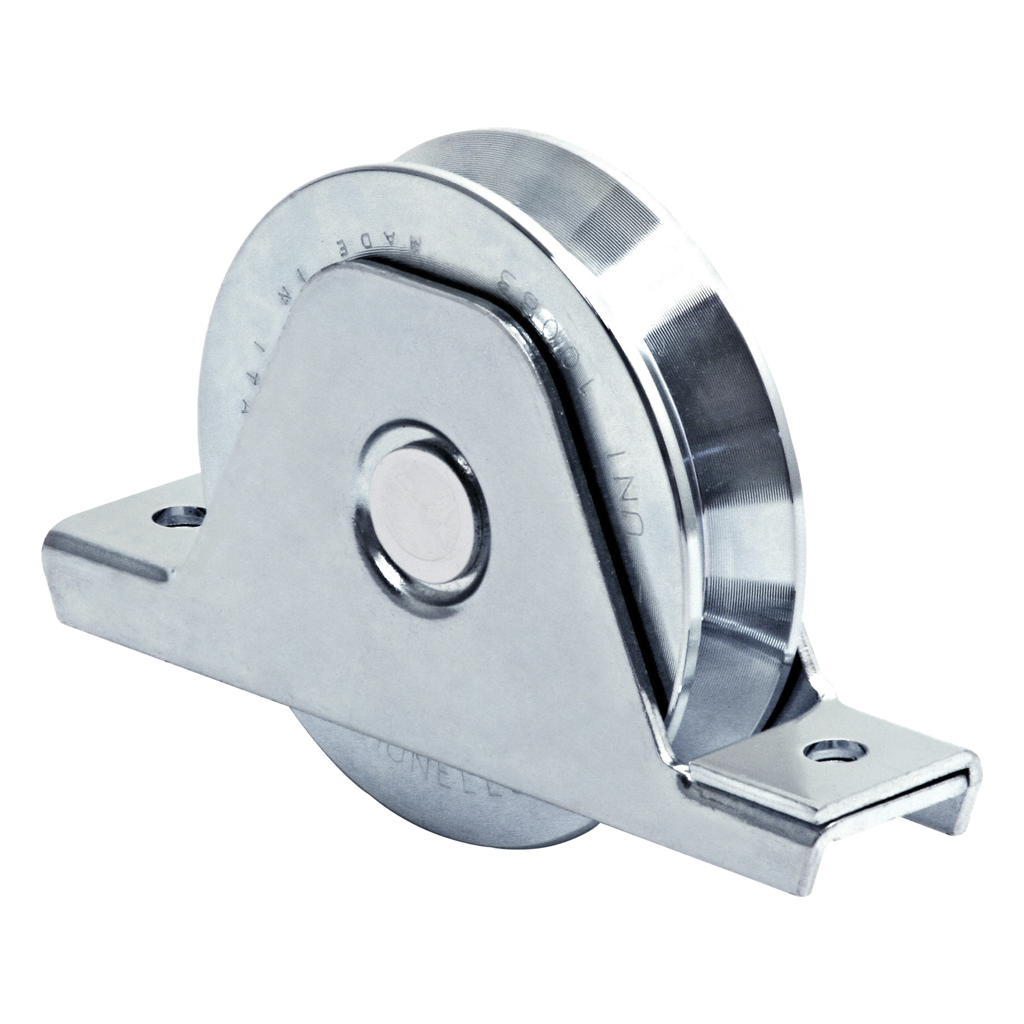 336V - Rueda de 16 cm / Capacidad Para Puertas de Hasta 640 kg / Canal Tipo "V" — COMUNELLO · SKU 1151-4570-001