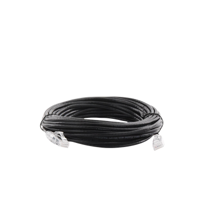 Cable de Parcheo Slim UTP Cat6A - 10 Metros (32.81 Pies) Negro, Diámetro Reducido (28 AWG)