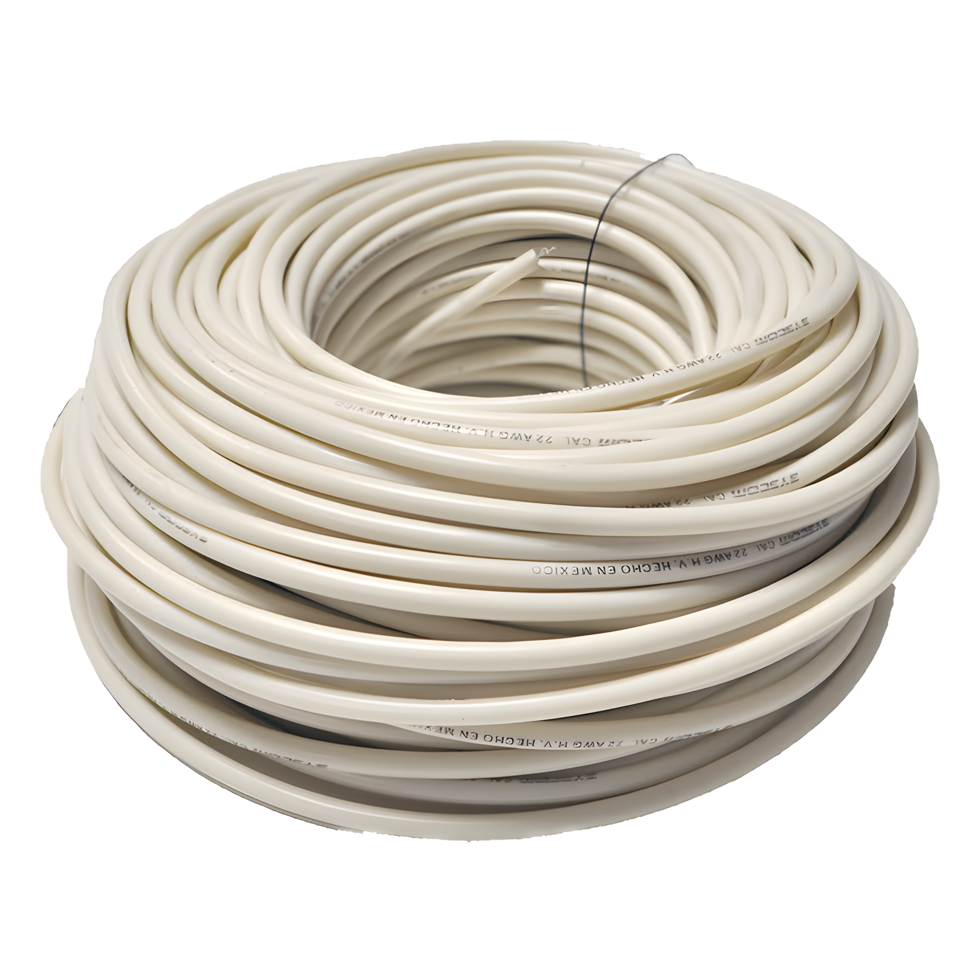 Cable Doble Aislado para Cercas Electrificadas / Bobina 50 m (164 ft) / Calibre 22 / Anti-UV / Multifilar Flexible — SFIRE · SKU AWG50