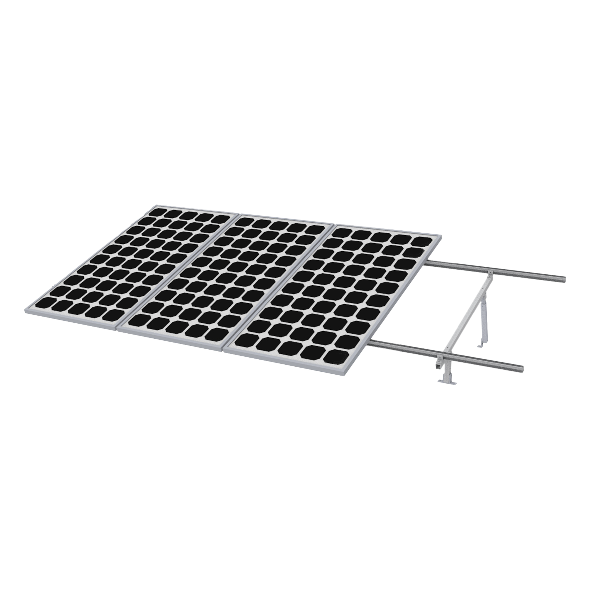 Kit Montaje para Panel Solar, Riel 5 de 5.4m para 4 Módulos de Espesor de 35mm, Vel. de Viento Máx. 190km/h — EPCOM POWERLINE · SKU VEKTOR8RPRO