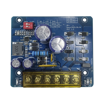Fuente tipo tarjeta con salida seleccionable en : 6 o 12 o 24 Vcc @ 1.5 A / 1 salida / requiere transformador de entrada en Vca / capacidad de baterías / baterías no incluidas. — EPCOM POWERLINE · SKU PL-B2