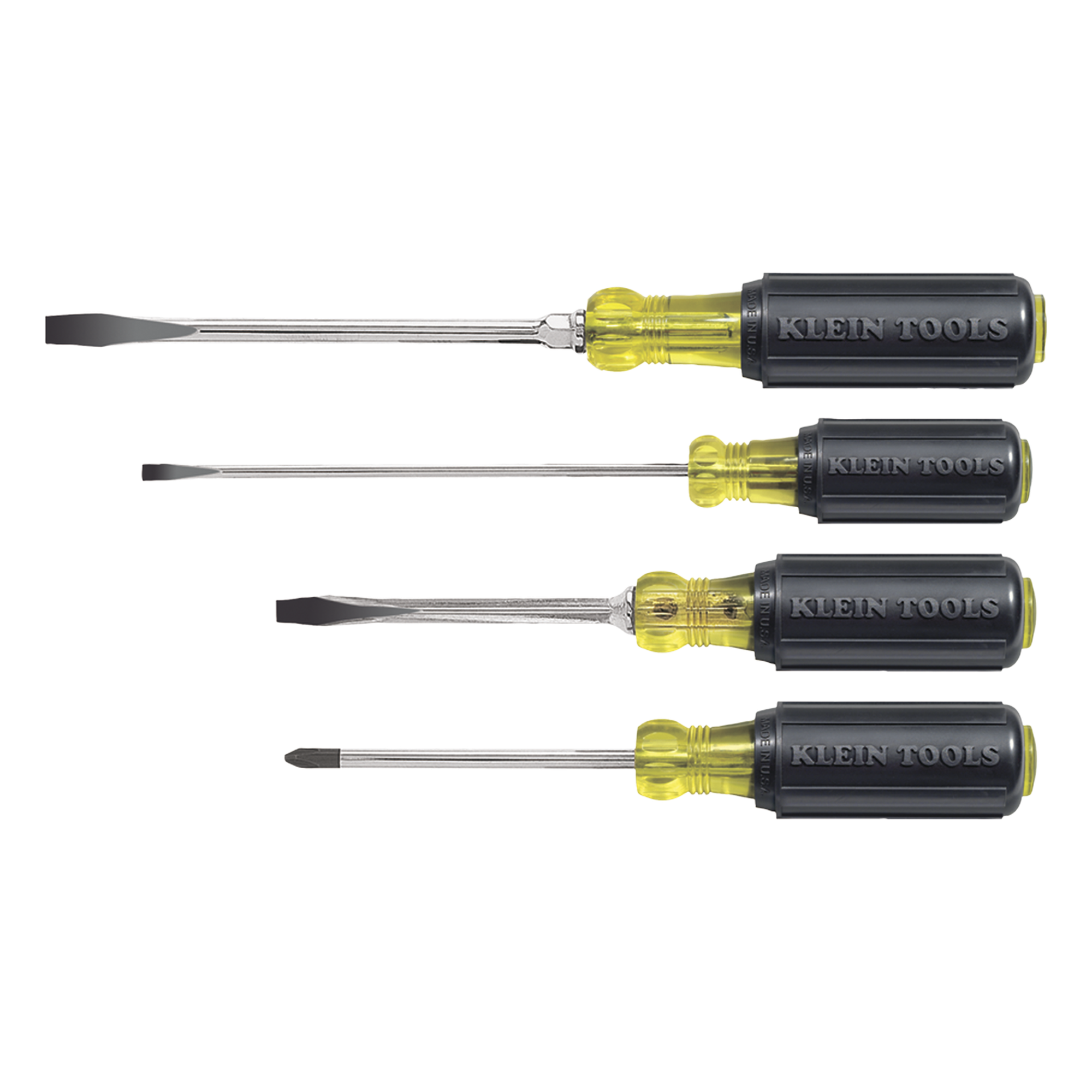 Juego de desarmadores de punta ranurada y Phillips de 4 piezas. — KLEIN TOOLS · SKU 85105