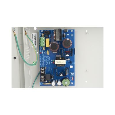 12 o 24 Vcc @ 6 Amp. / fuente de alimentación / 1 salida / capacidad de baterías de respaldo / requieren baterías