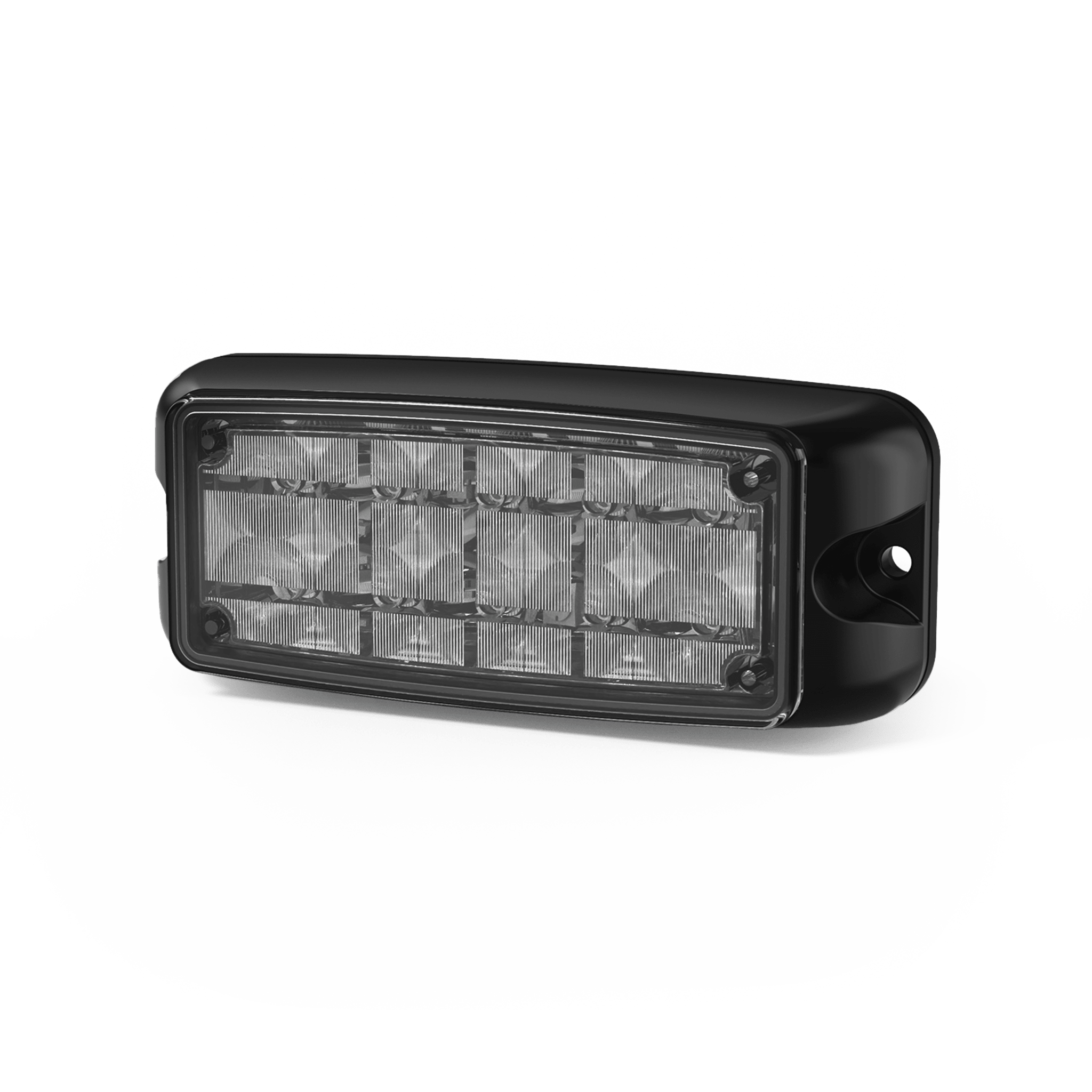 Luz de Advertencia de 5X2" 10 LED, Rojo/Azul, Bisel Negro, Lente Transparente