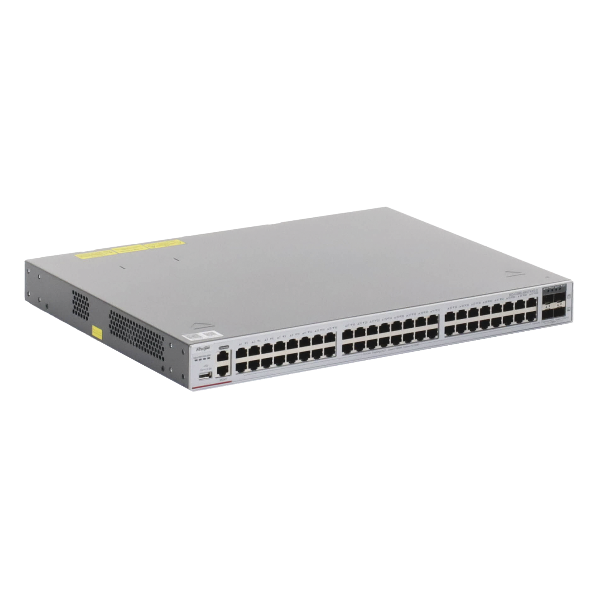 Switch Core Administrable Capa 3 con 48 puertos Gigabit + 4 SFP+ para fibra 10Gb, gestión gratuita desde la nube. — RUIJIE · SKU RG-CS85-48GT4XS-D