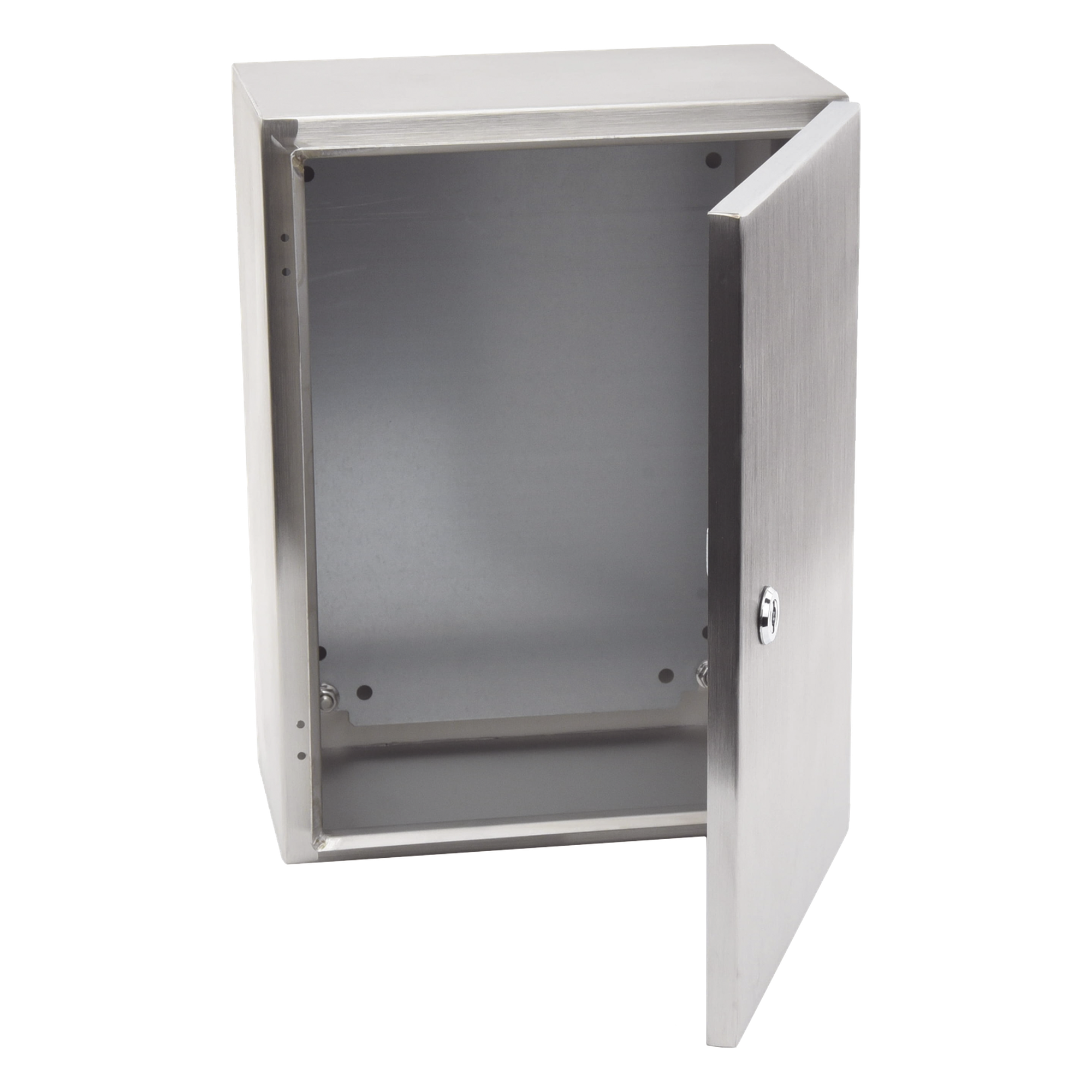 Gabinete de Acero Inoxidable / IP66 / IK10 / 300 x 400 x 200 mm / Capacidad 30 kg / Placa Interior Galvanizada