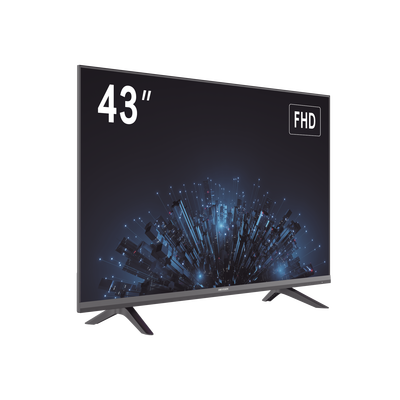 Monitor LED Full HD 43" / Ideal para Oficina y Hogar / Uso 24-7 / Entrada HDMI/VGA/USB / Compatible con Montaje VESA (200 X 200) / Bocinas Integradas