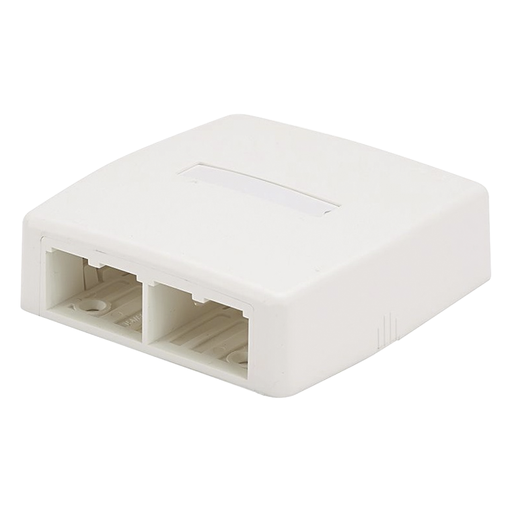 Caja de Montaje en Superficie, Para 4 Módulos Mini-Com, Color Blanco — PANDUIT · SKU CBXQ4WH-A