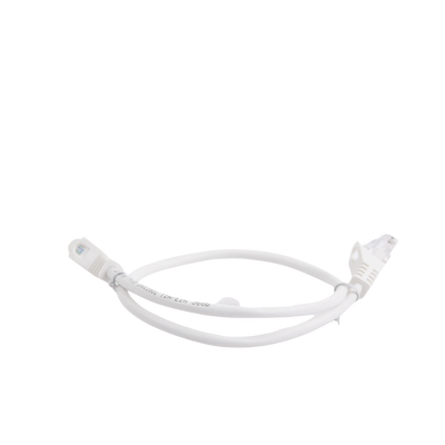 Cable de Parcheo UTP Cat5e - 0.5 Metros (1.64 Pies) - Blanco