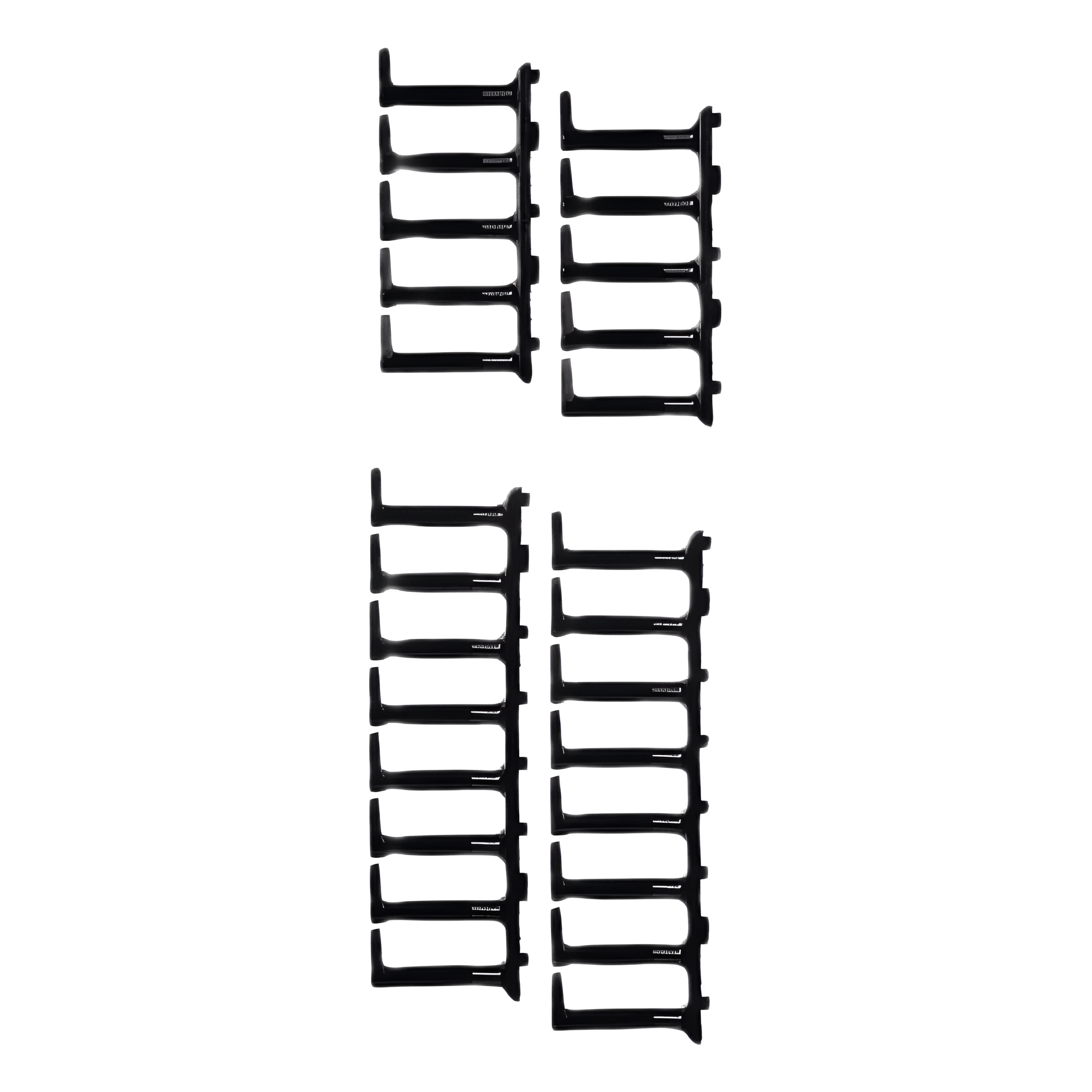 Kit de Dedos Para Administración de Cables en Gabinetes FlexFusion™ Light, de 48 UR, Dedos de 100 mm de Longitud, Color Negro