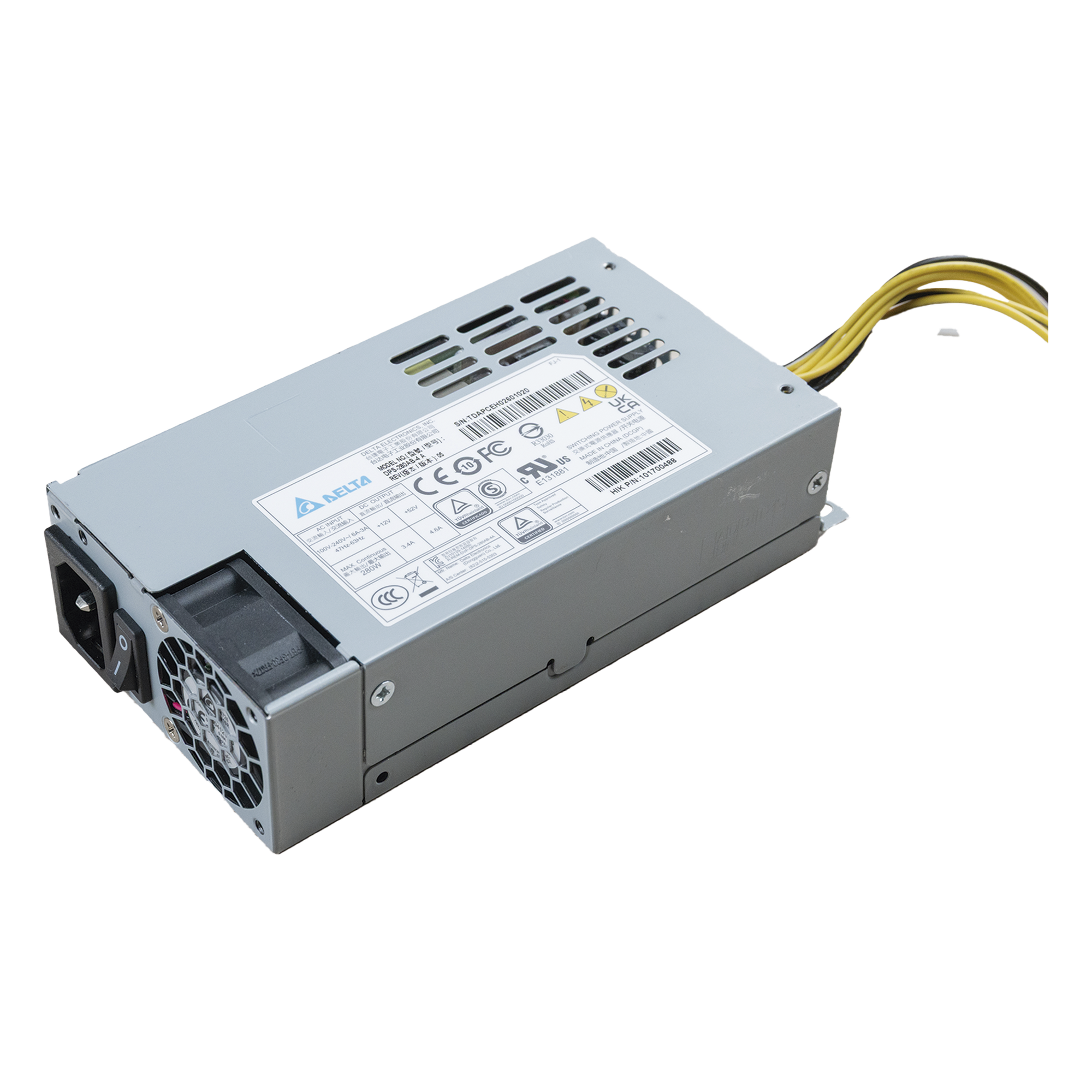 Fuente de Poder Conmutada / 100-240 VAC / 12 VDC 20 A / Reemplazo Interno / 328-656 ft Compatible — HIKVISION · SKU 101700488