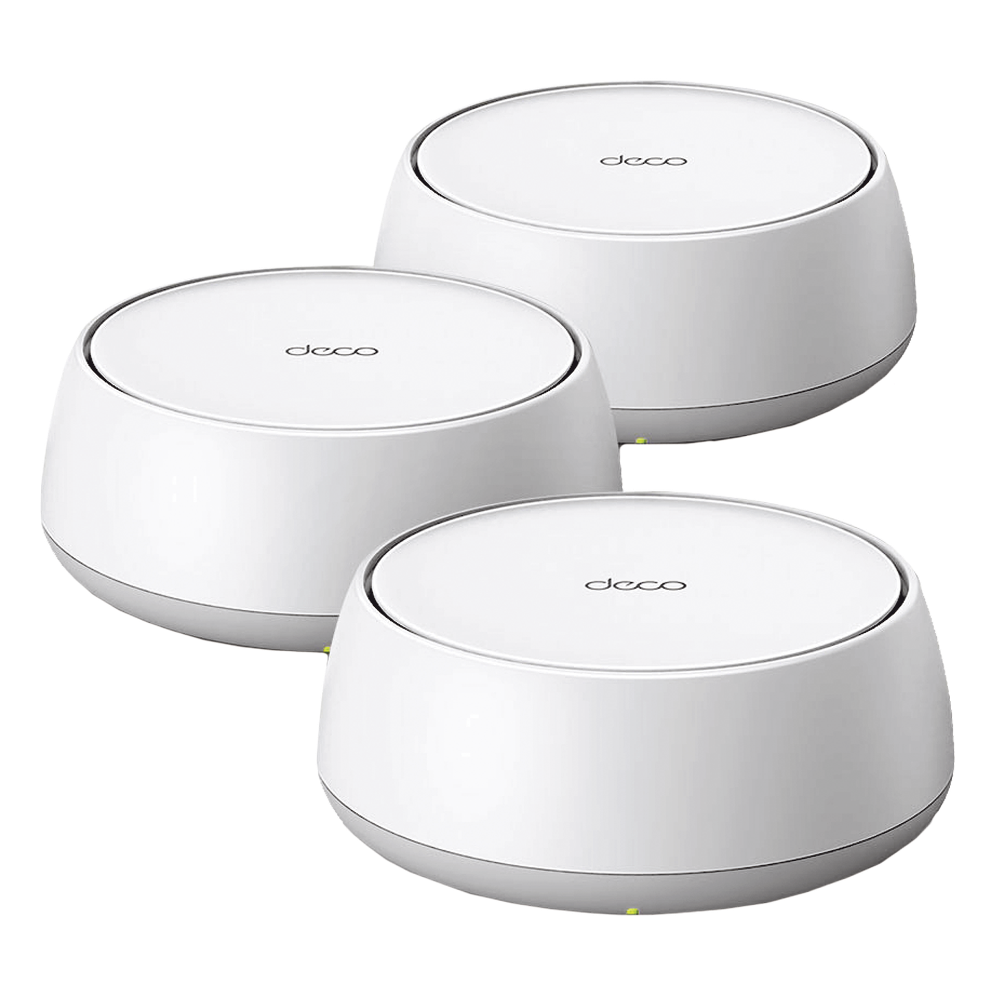 KIT 3 Routers Inalámbrico MESH Interior para Hogar / Doble Banda Wi-Fi 7 BE3600 Mbps / 2 Puerto 2.5 Gigabit WAN/LAN / 4 Antenas Internas / Operación Multi-Link MLO / Administración Mediante la App Deco (iOS, Android) / HomeShield — TP-LINK · SKU DECO-BE25-3PACK