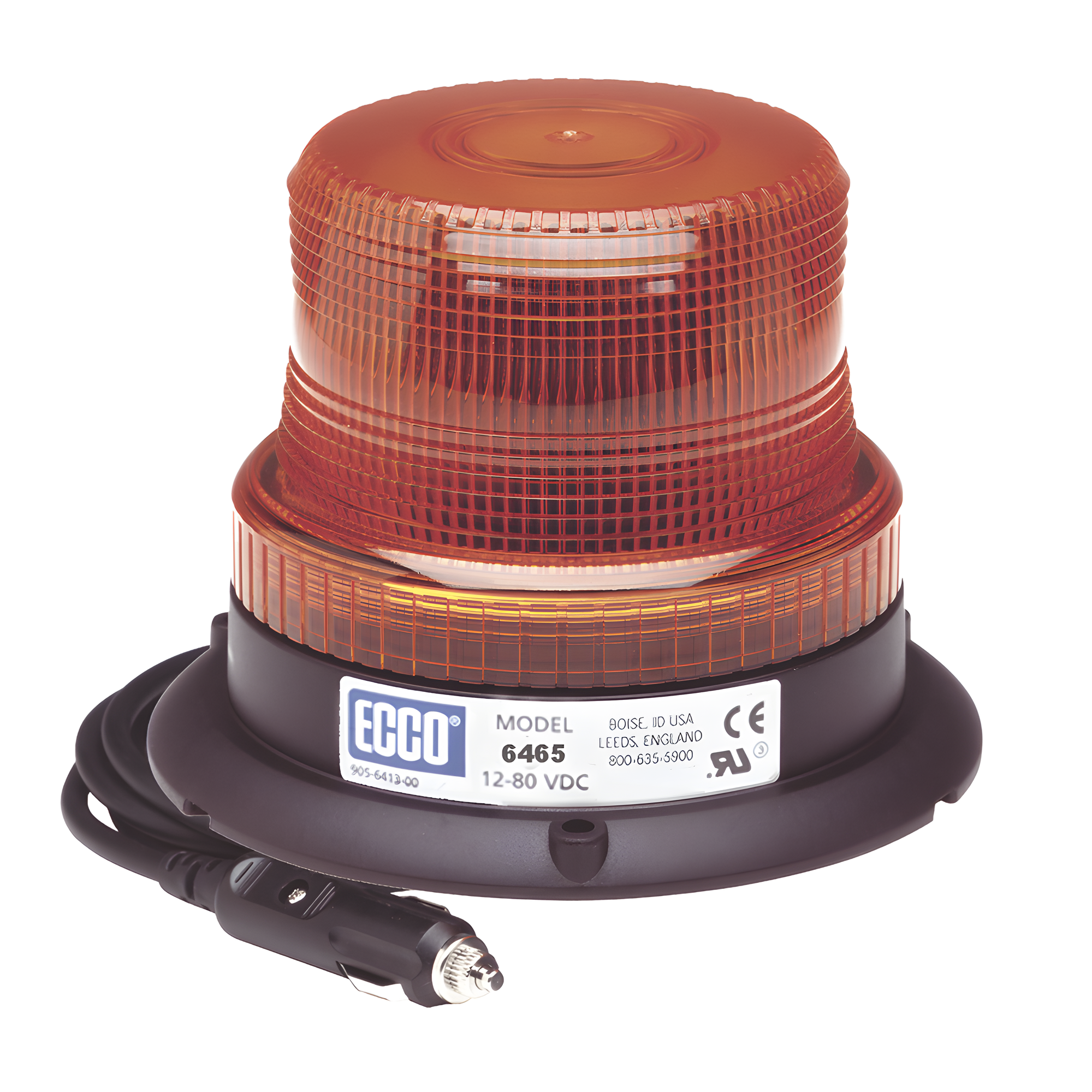 Mini Burbuja Led color Ámbar Serie X6465 con montaje de succión magnetico — ECCO · SKU X-6465AMG