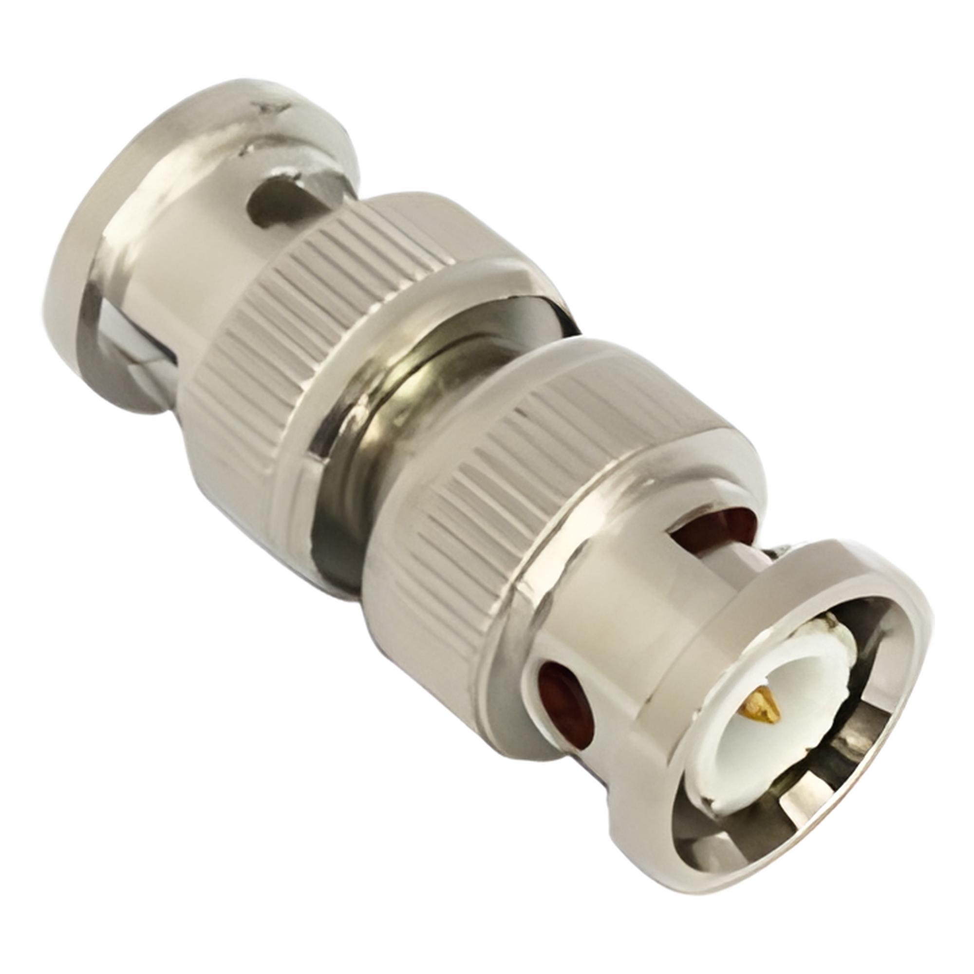 Adaptador tipo barril para 75 Ohm, de conector BNC macho a BNC macho, Níquel/ Oro/ Teflón. — EPCOM TITANIUM · SKU TT-RG-13