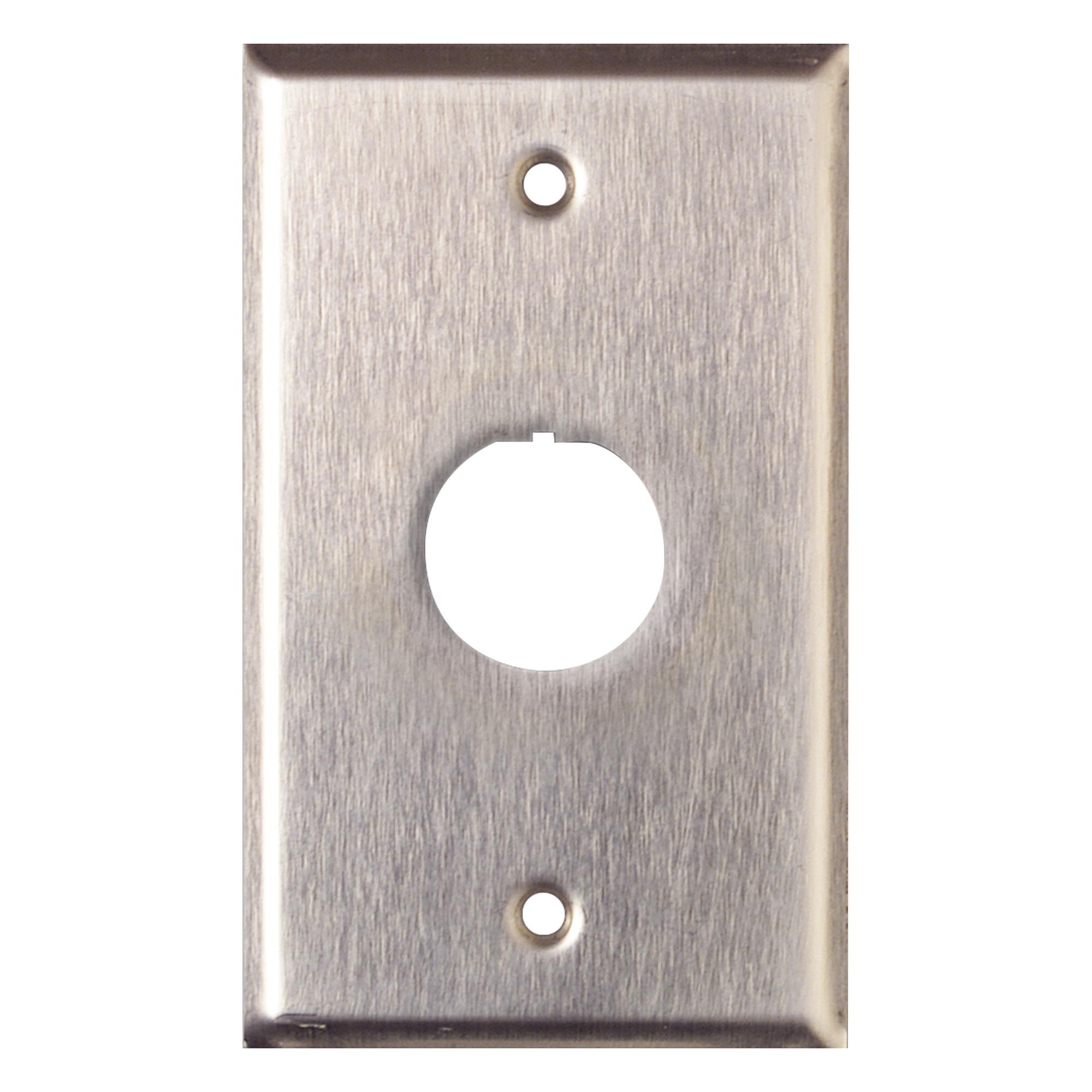Placa de Pared Reforzada, de Acero Inoxidable, Para Uso Industrial, de 1 Puerto — SIEMON · SKU XFP-S-01-SS