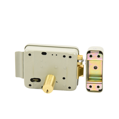 Cerradura Eléctrica con Botón de Salida / Incluye Llave / Exterior / Izquierda