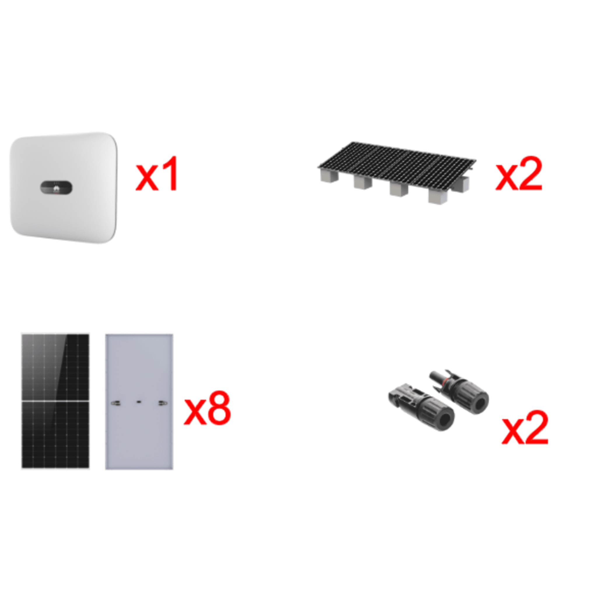 Kit Solar Interconexion  / 5kW  220Vca / Inversor HUWAEI / Montaje Incluido   — HUAWEI FUSIONSOLAR · SKU SUN20005KTKIT