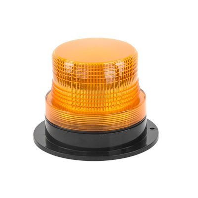 Burbuja brillante de Larga Vida Útil con 8 LEDs, color ámbar, domo ámbar, 12Vcd