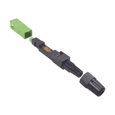 Conector Rápido de Instalación en Campo, Monomodo, SC/APC, Pre-Pulido, Re-Terminable, Ideal para Aplicaciones FTTx