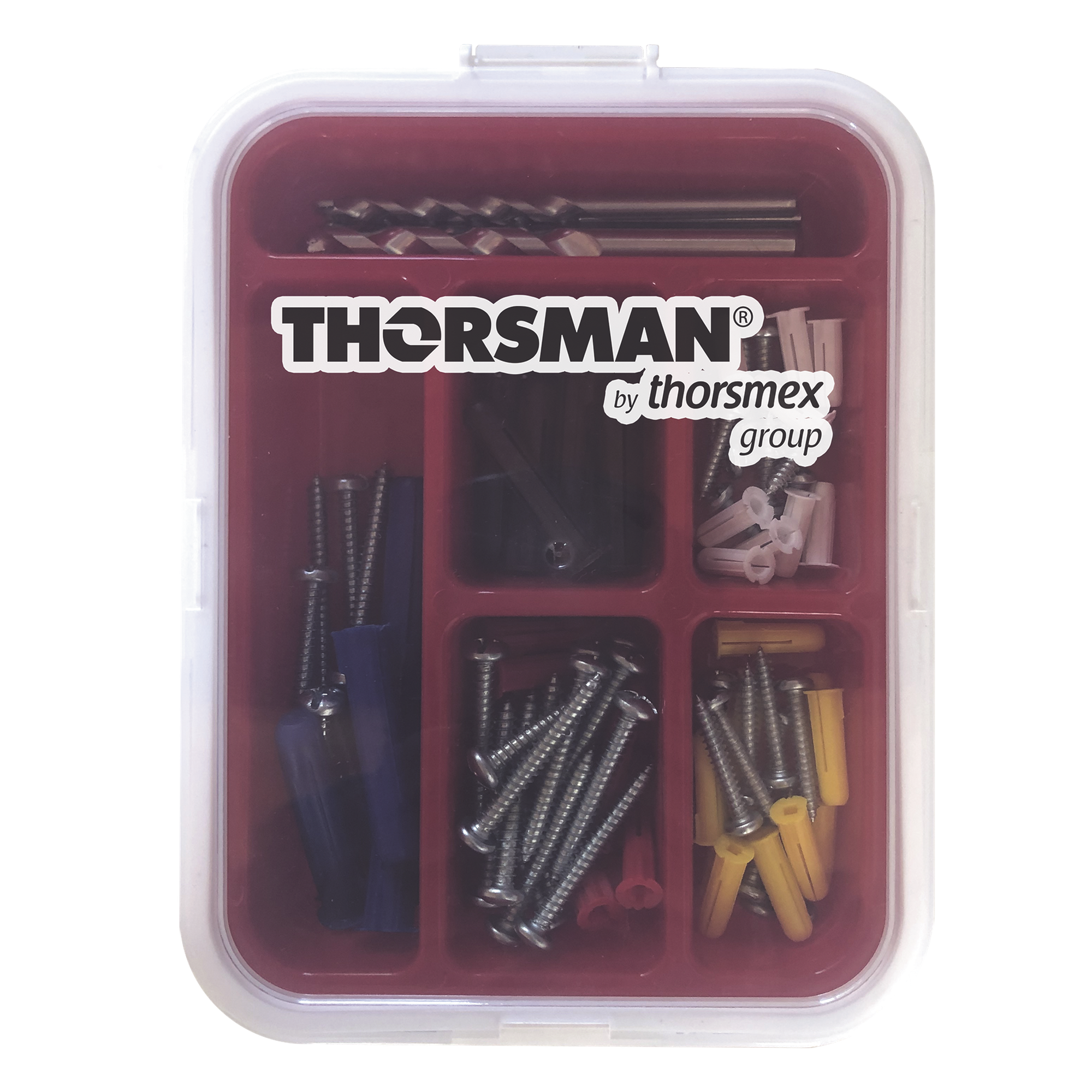 Kit para Sistemas de Fijación en Concreto, Taquetes con doble expansión y guía incluida para fácil instalación (104 piezas) — THORSMAN · SKU TH-KIT-FC