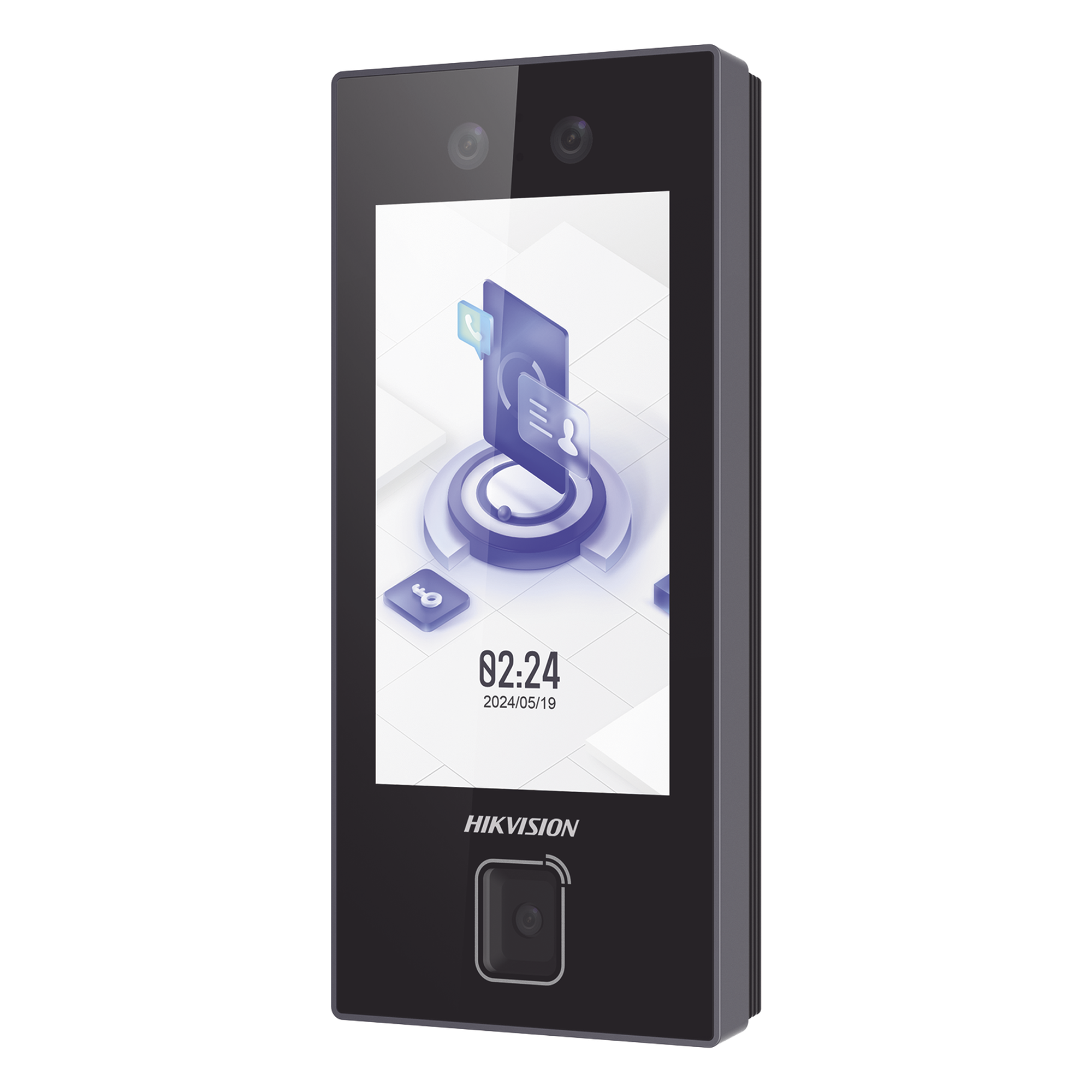 Terminal Facial MinMoe DS-K1T344MBWX-QRE1 / Lector QR Fisico Ultra Rapido / 3000 Rostros / Tarjetas MIFARE / Pantalla 4.5" / Hik-Connect Teams / IP65 / PoE WiFi / HIK-IA / SIP — HIKVISION · SKU DS-K1T344MBWX-QRE1