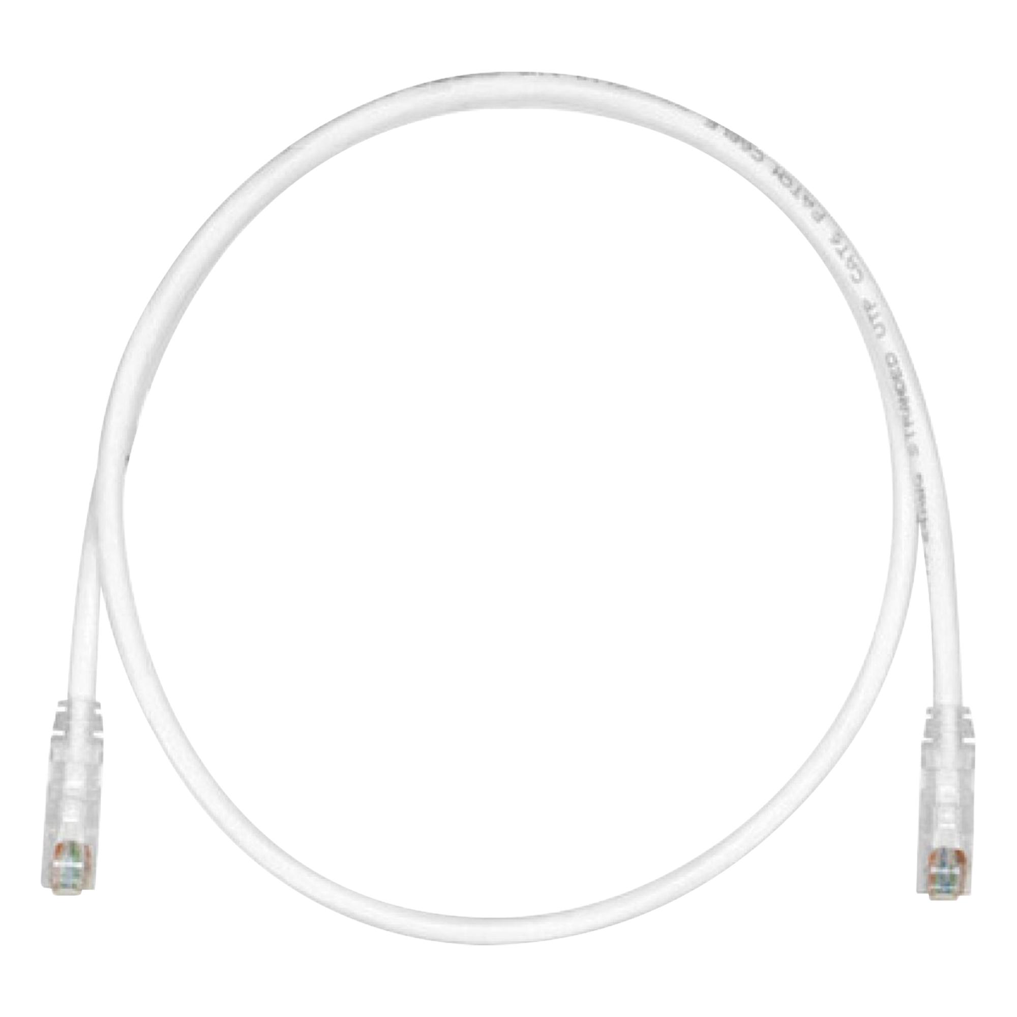 Cable de Parcheo TX6, UTP Cat6, 24 AWG, CM, Color Blanco Mate, 2.13 Metros (7 Pies)